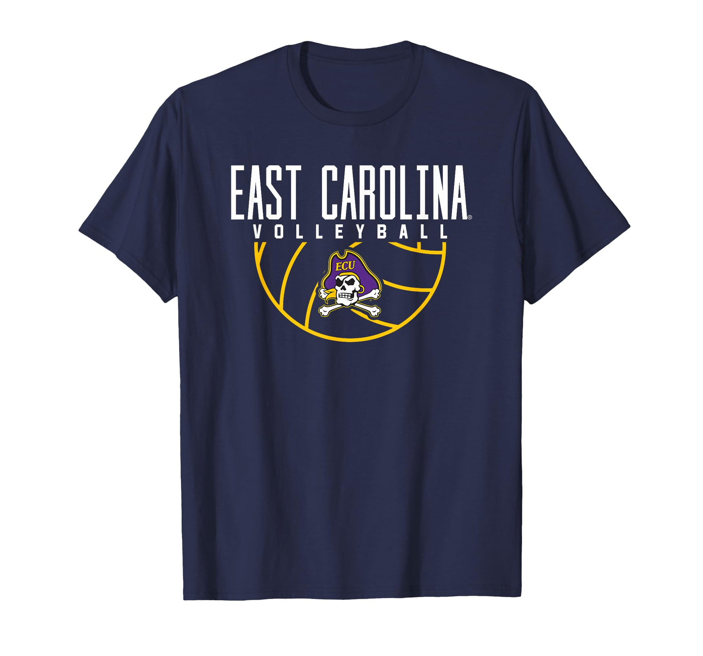East Carolina University ECU Pirates Volleyball Arch T-Shirt