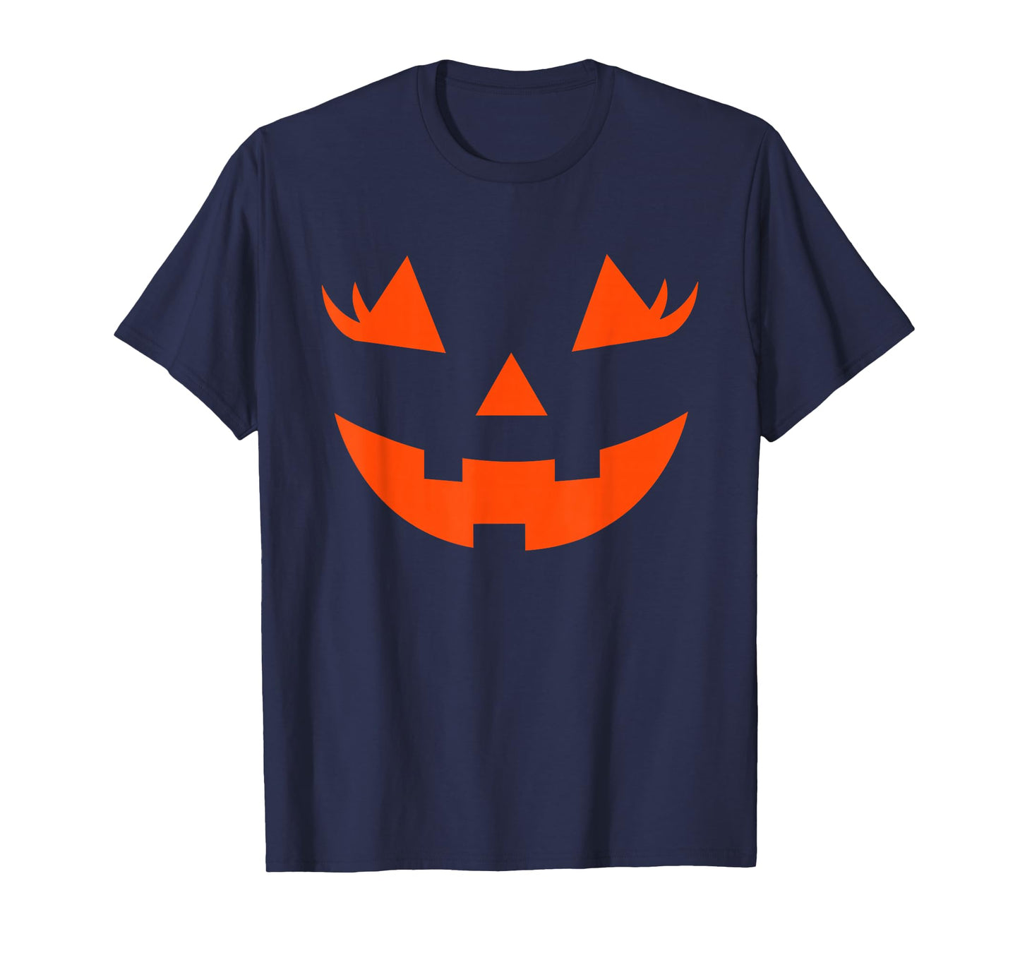 Jack O Lantern Face Girls Women Pumpkin Halloween Costume T-Shirt