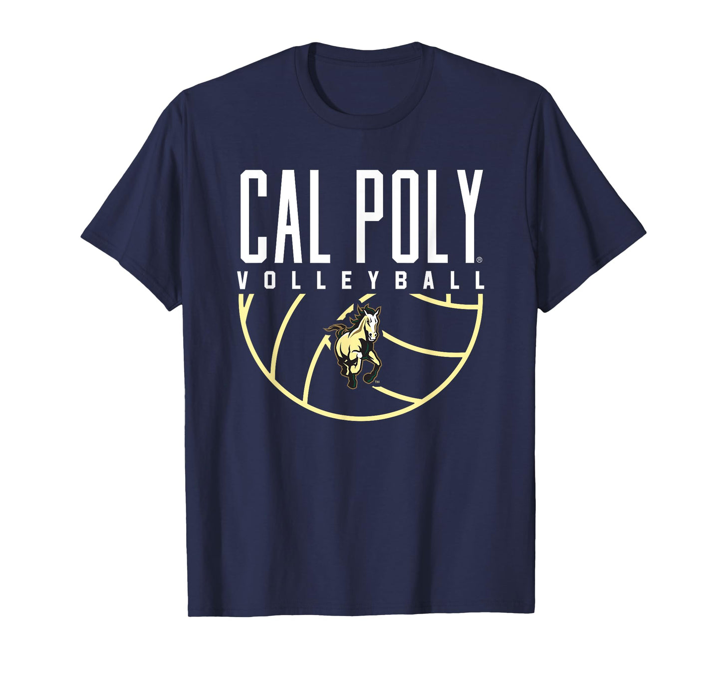 Cal Poly Mustangs Volleyball Arch T-Shirt