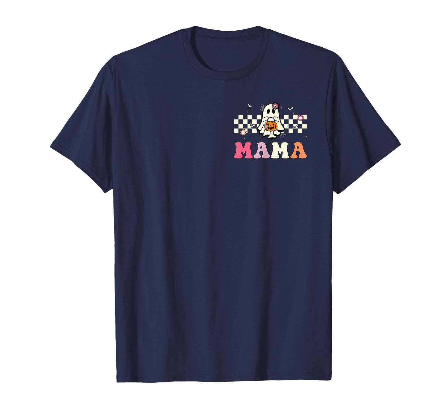 Mama Ghost Boo One Spooky Mama First Halloween Birthday Boy T-Shirt