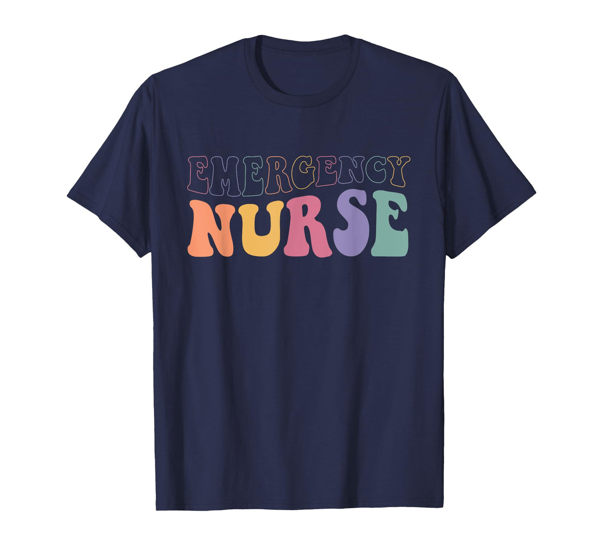 ER Nurse Groovy Emergency Nurse Nursing School Women T-Shirt