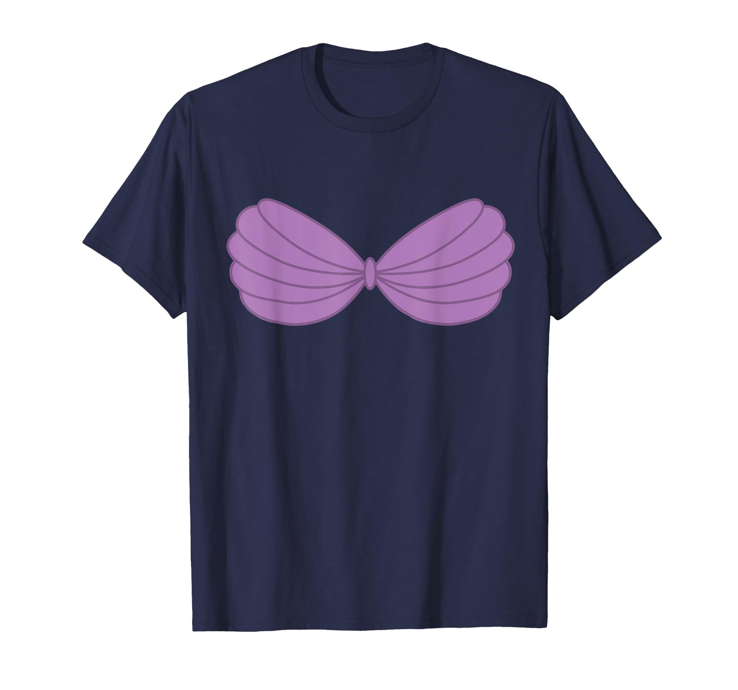 Purple Mermaid Seashell Bra Costume T-Shirt