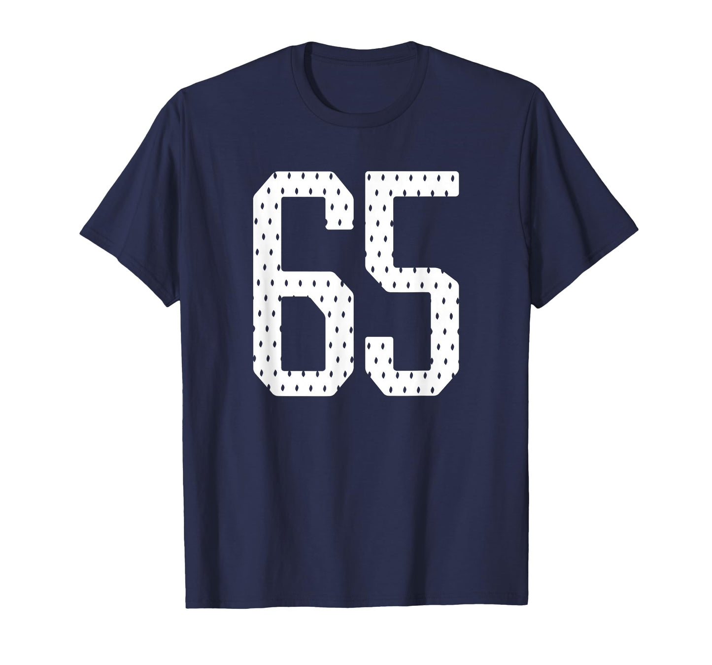 Number 65 Sports Team 65th Jersey Varsity Birthday Football T-Shirt
