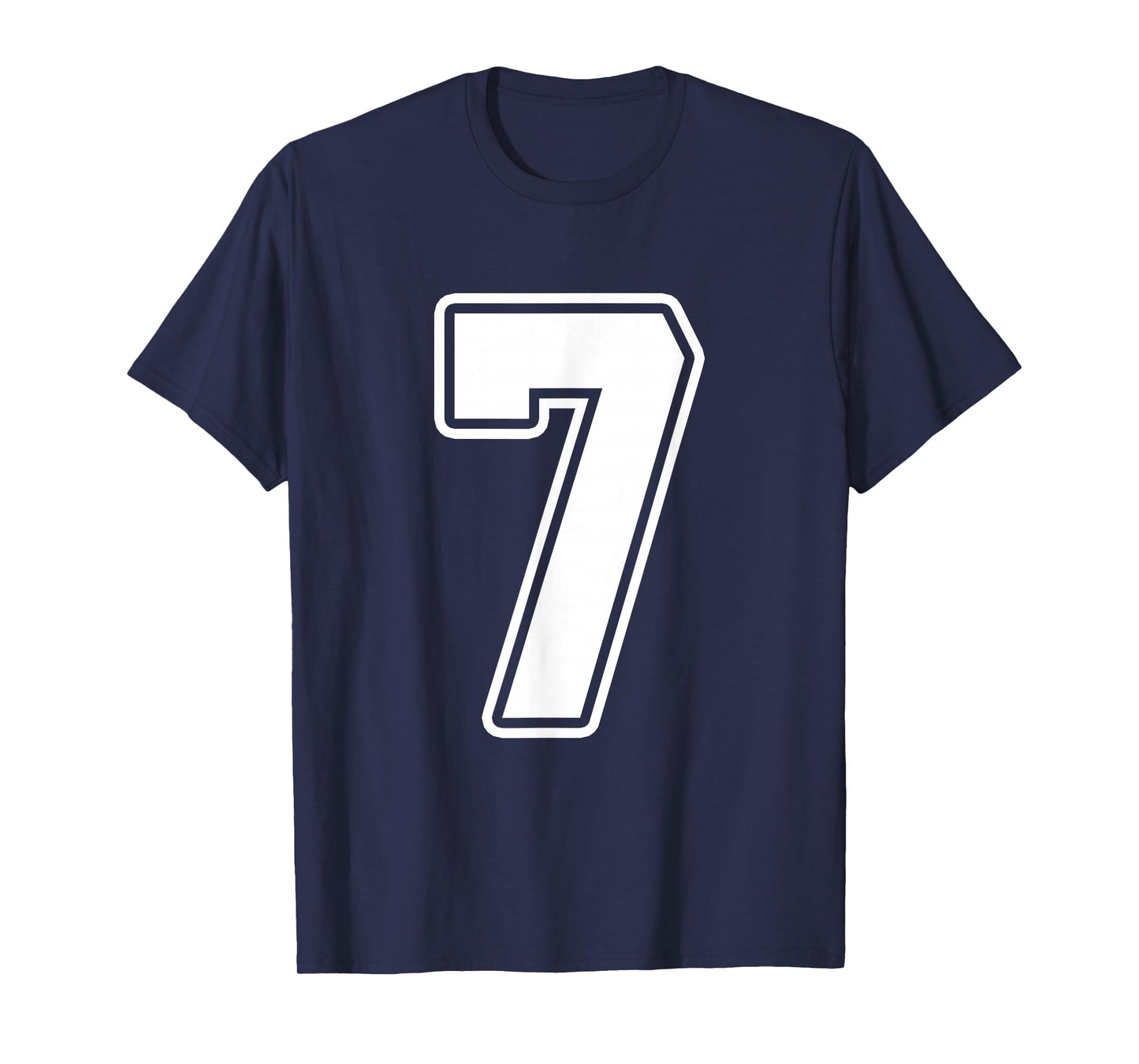 Number 7 Six Seven 6 7 Meme Funny 7th Birthday Design T-Shirt