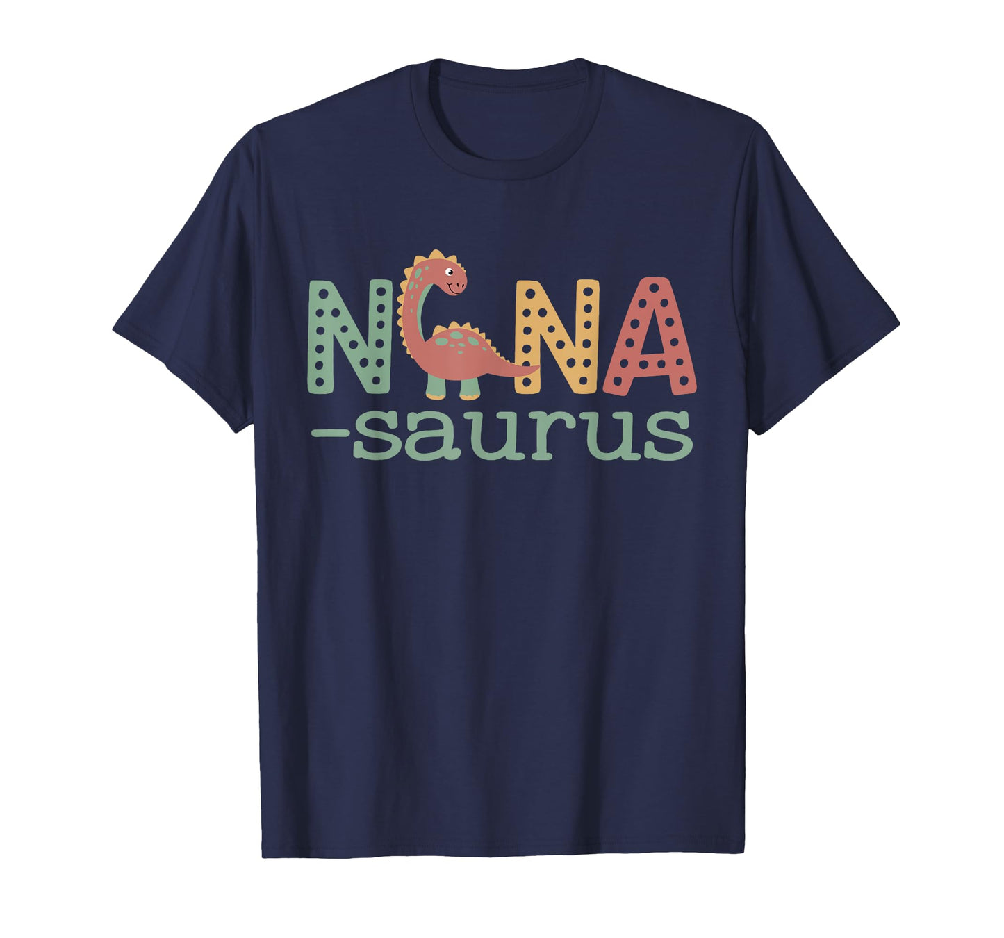 Nanasaurus T Rex Dinosaur Nana Saurus Family Matching Retro T-Shirt
