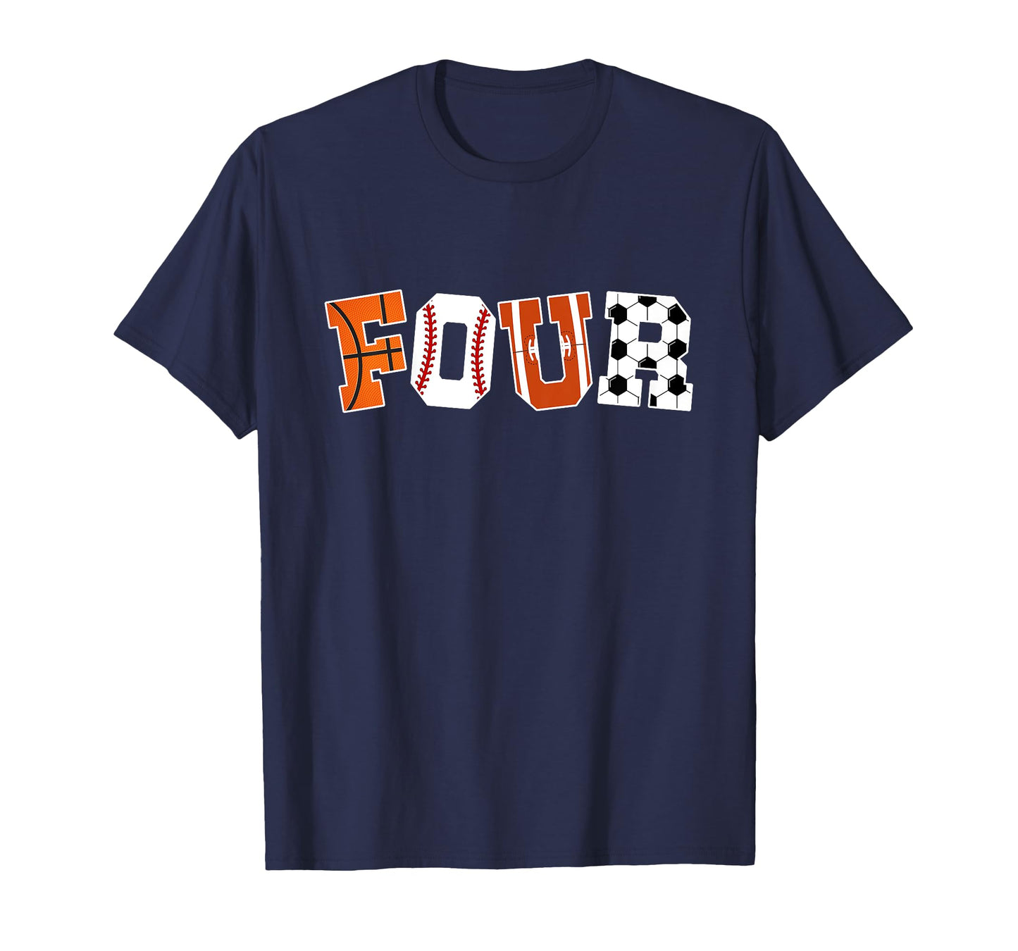Kids 4th Birthday Sports Birthday Party 4 Year Old Boy T-Shirt