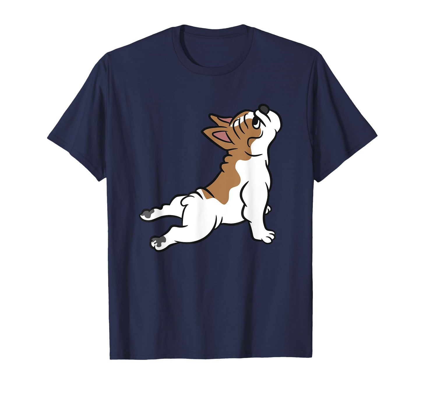 Cute French Bulldog Dog Yoga French Bulldog Men Women Girls Kids T-Shirt