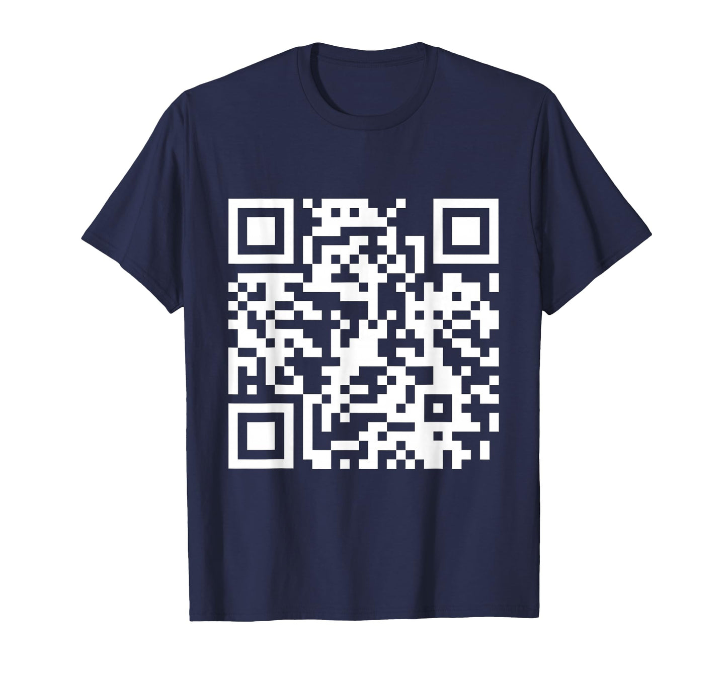 QR Scan Code Adult Sarcasm Humor F.ck You (White) T-Shirt