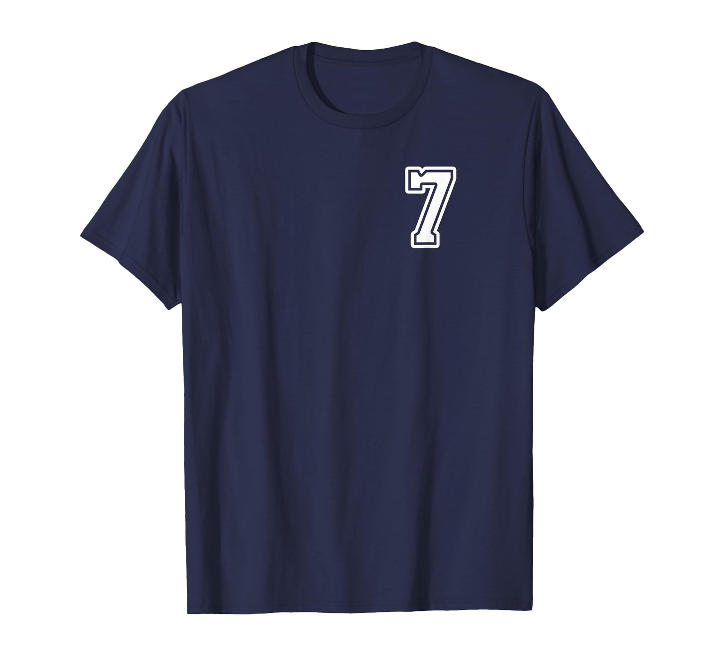 Number 7 Shirt #7 Player Sports Team Men Women Kids T-Shirt