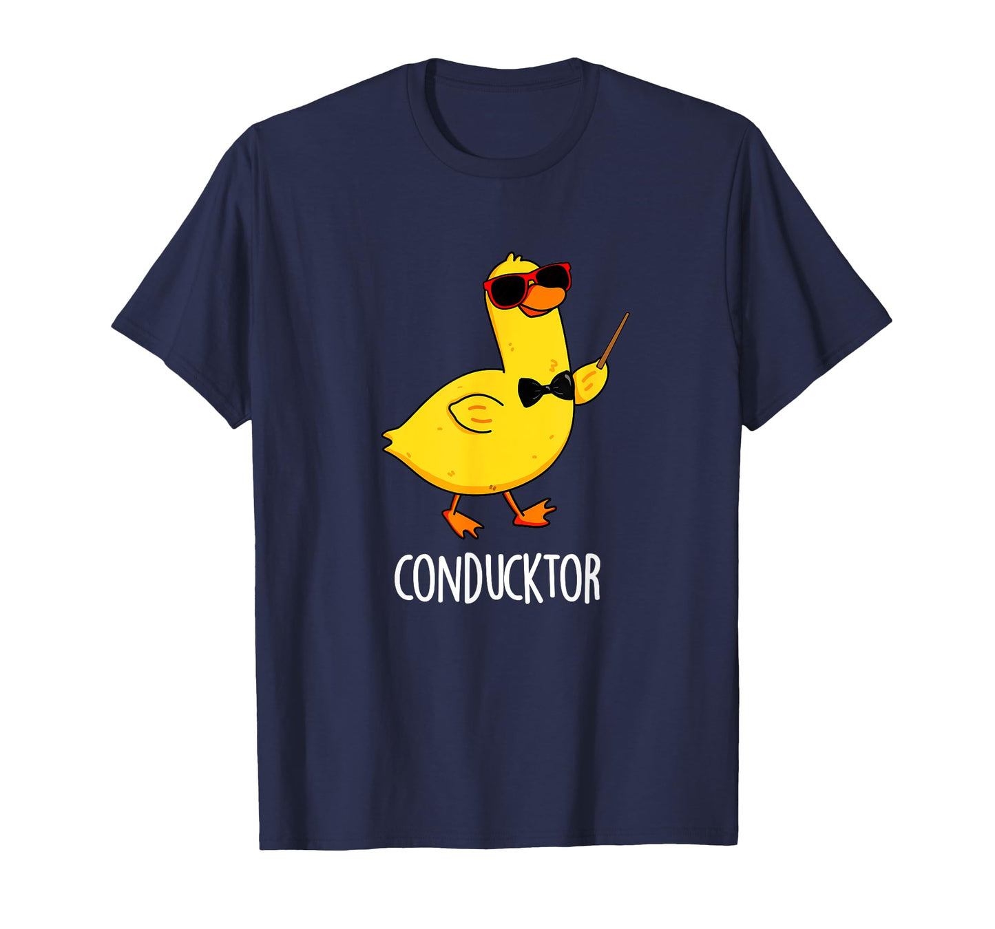 Con-duck-tor Funny Conductor Duck Pun T-Shirt