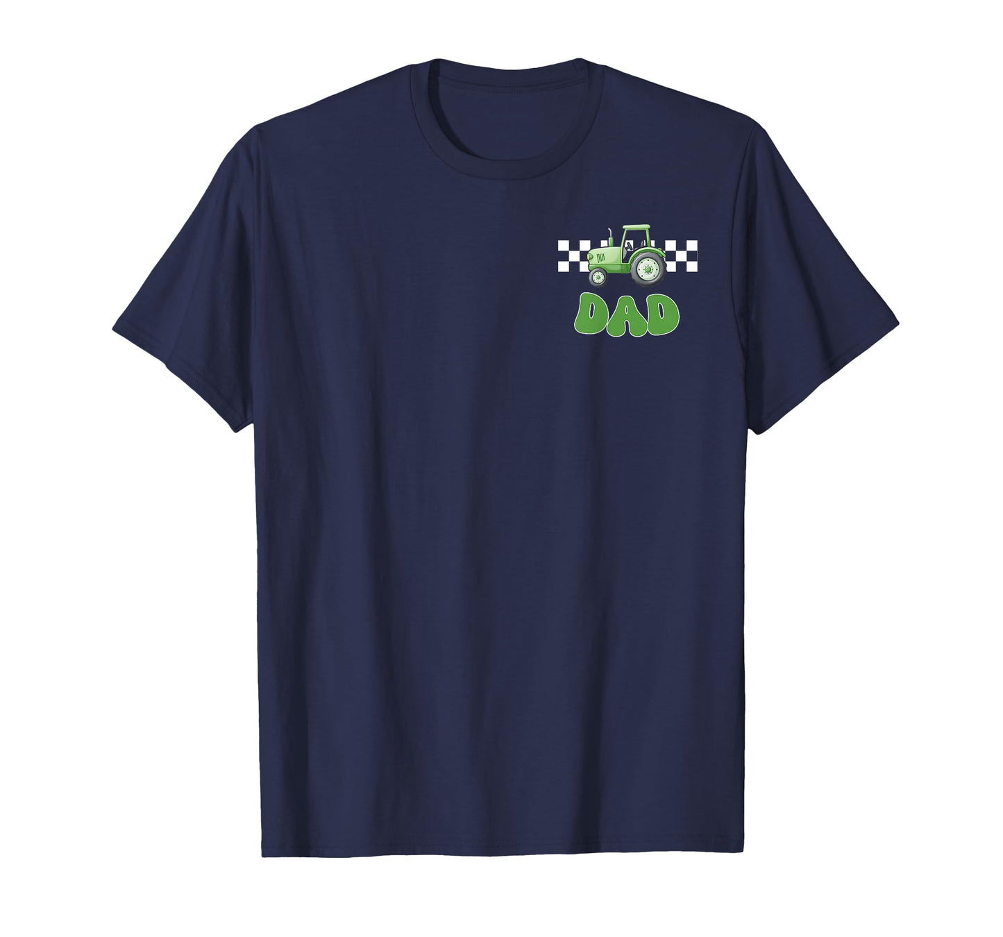 Dad of The Birthday Boy Tractors Farm Trucks Family Matching T-Shirt