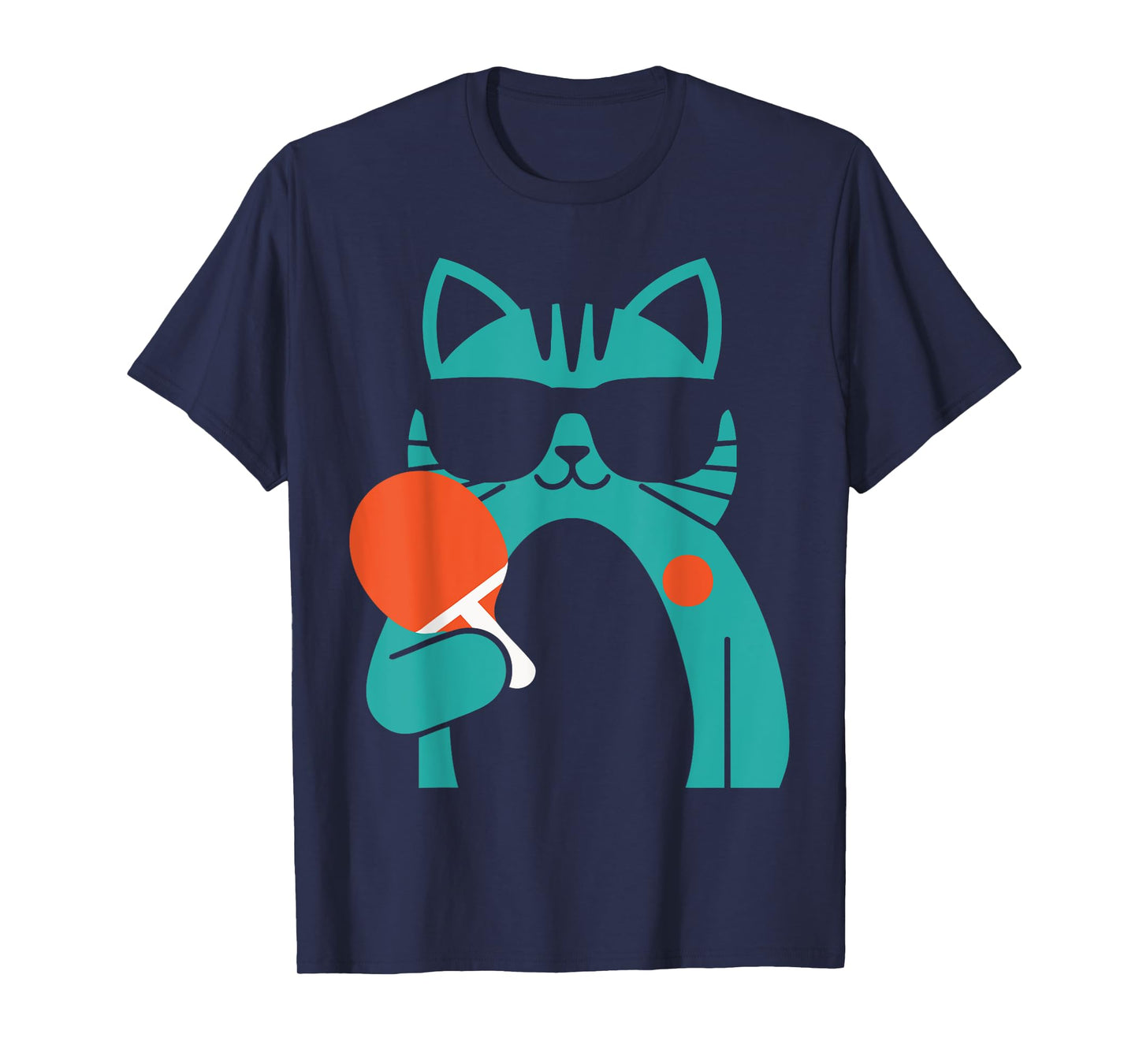 Cat Ping Pong Player - Paddle Game Sports Tournament Lover T-Shirt