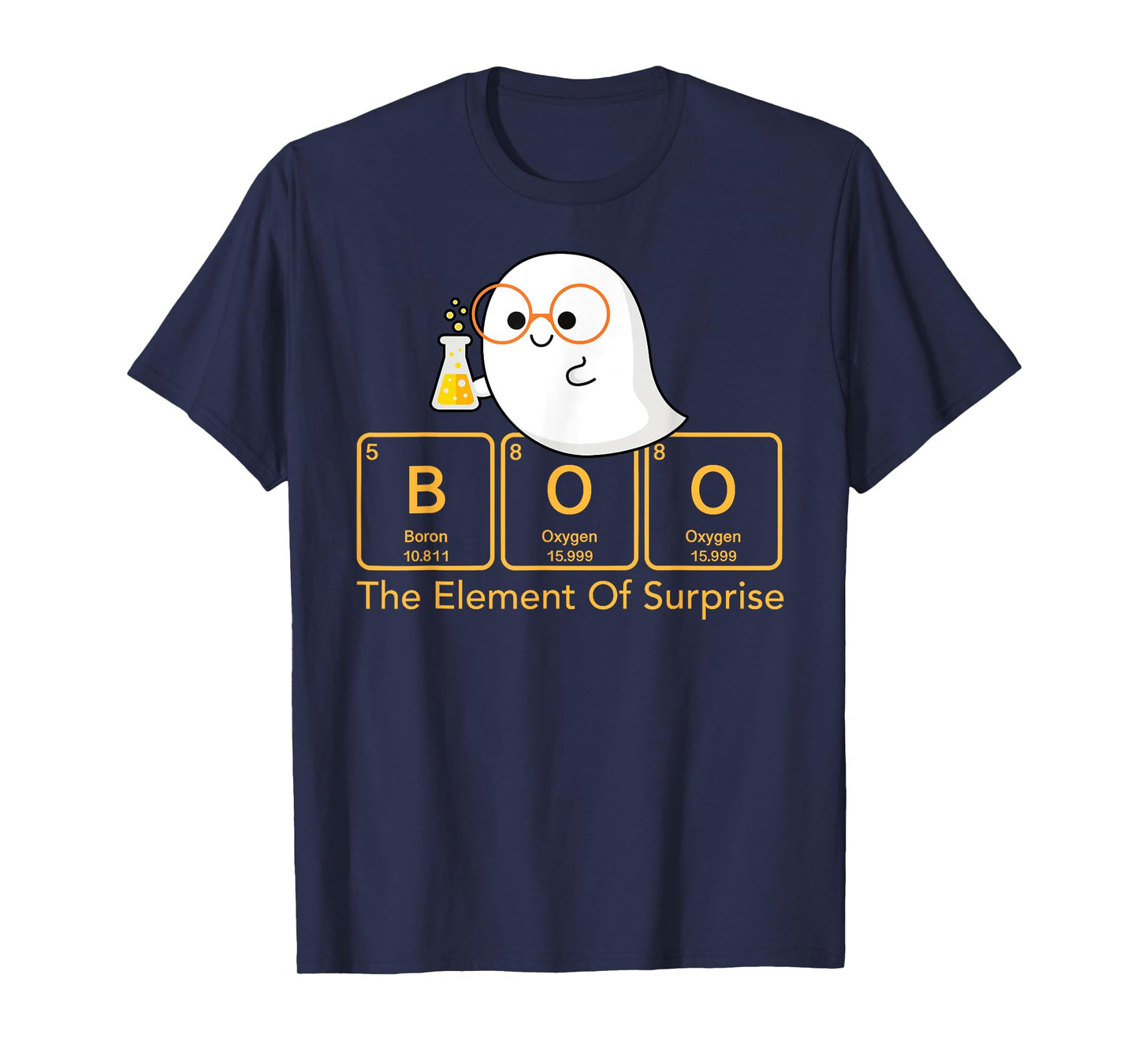 Chemistry Boo The Element Of Surprise Cute Chemist Halloween T-Shirt