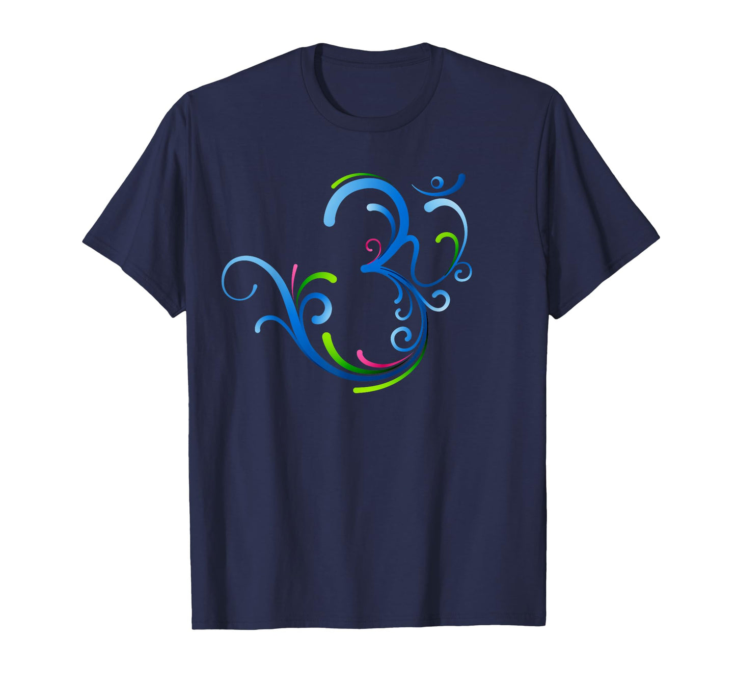 Om Shanti Peace Aum Dharma Yoga Hindu Buddhism Flower T-Shirt