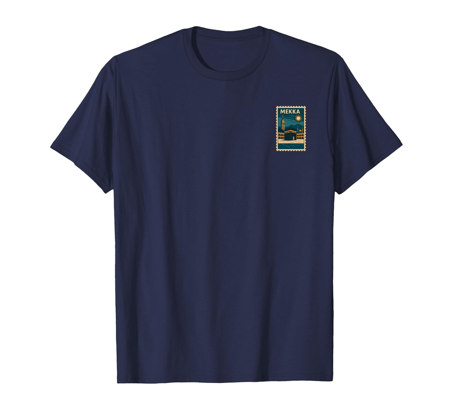 Mecca Vintage Travel Poster Islamic Kaaba Hajj Umrah Muslim T-Shirt