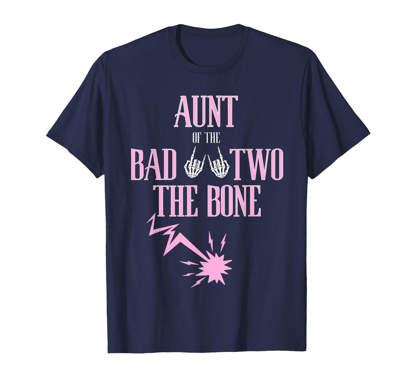 Aunt of the Bad Two The Bone Rock-and-Roll 2nd Birthday T-Shirt