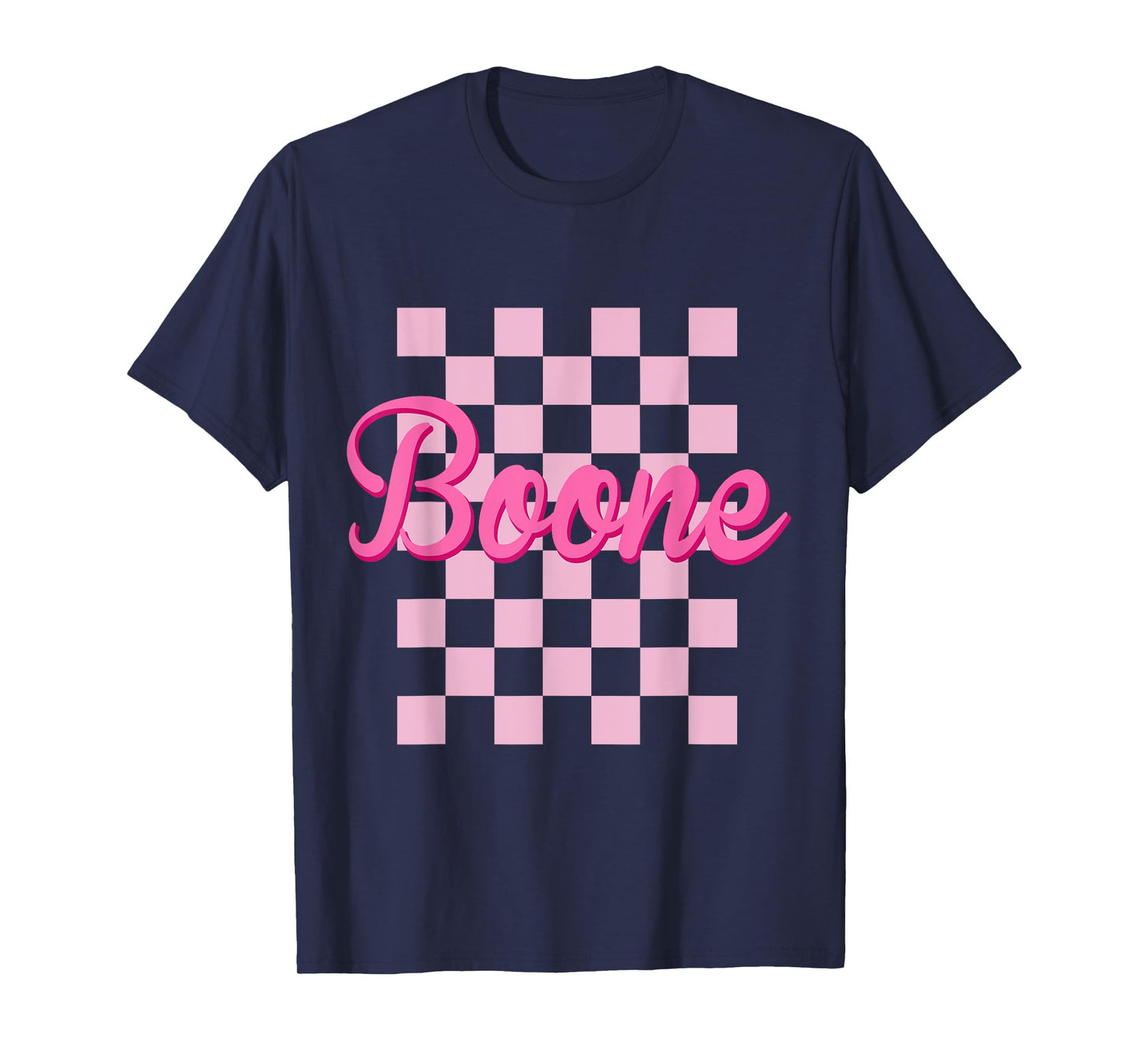 Boone Checkered First Name-d Boy Girl Birth-Day T-Shirt