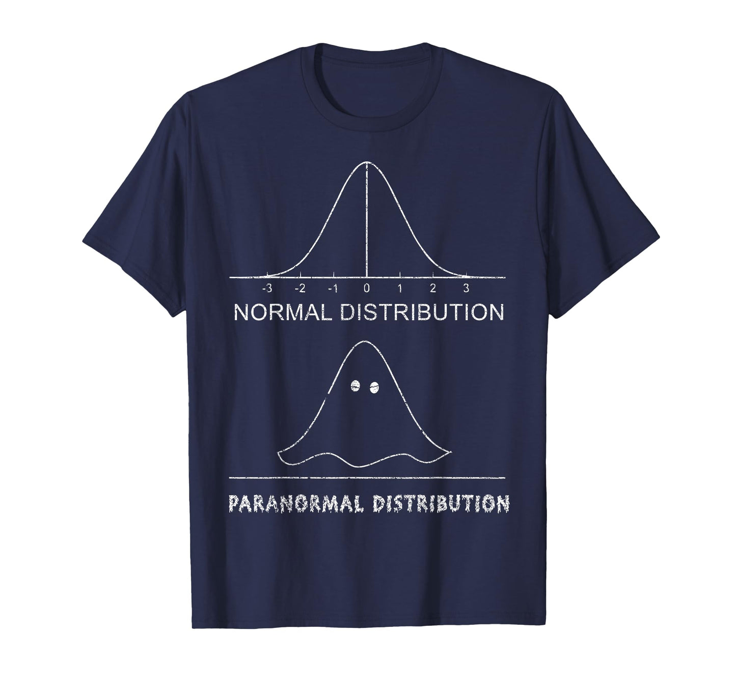 Normal Paranormal Distribution Funny Math Ghost Halloween T-Shirt