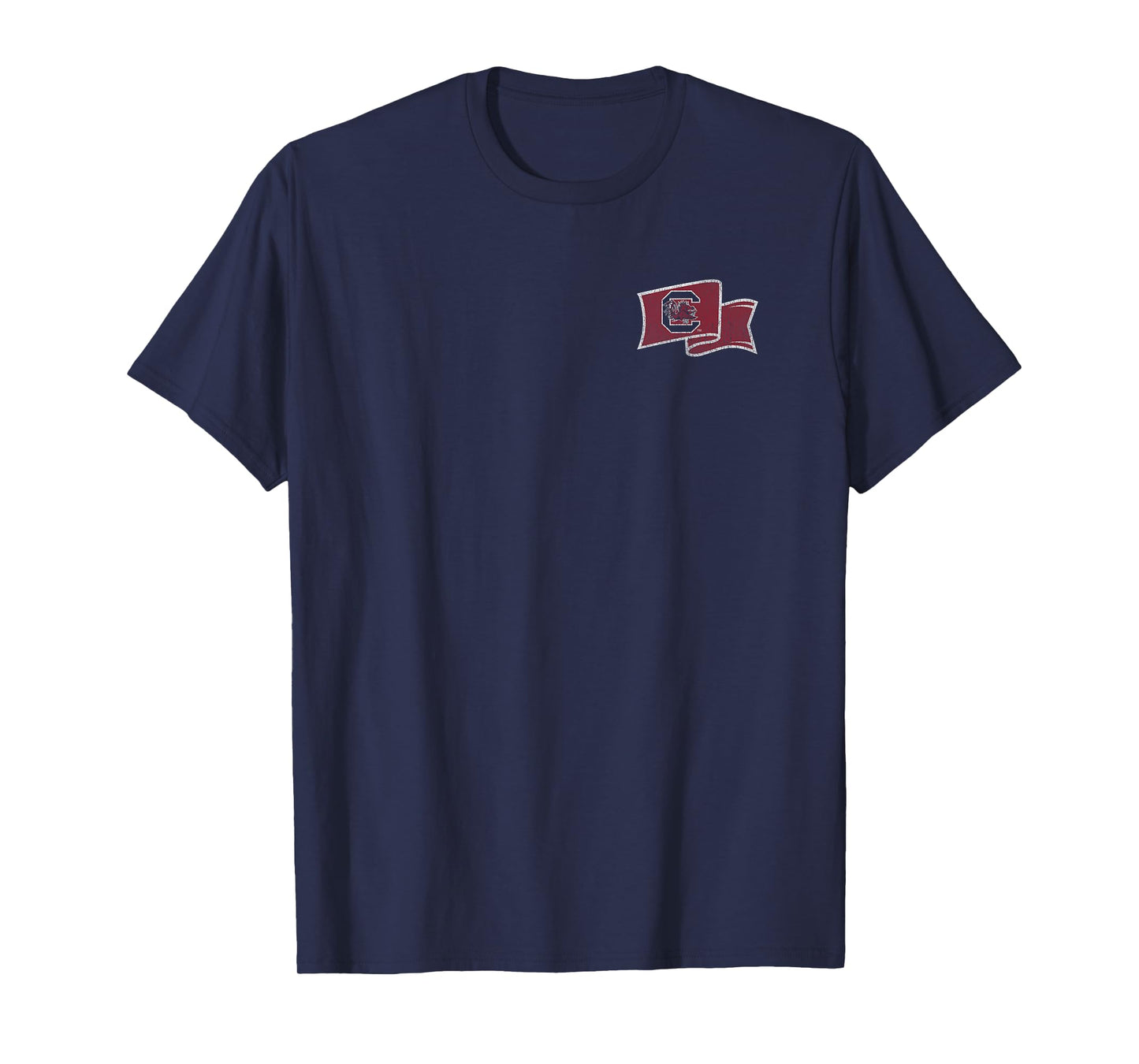 South Carolina Gamecocks Front/Back Vintage Flag Black T-Shirt