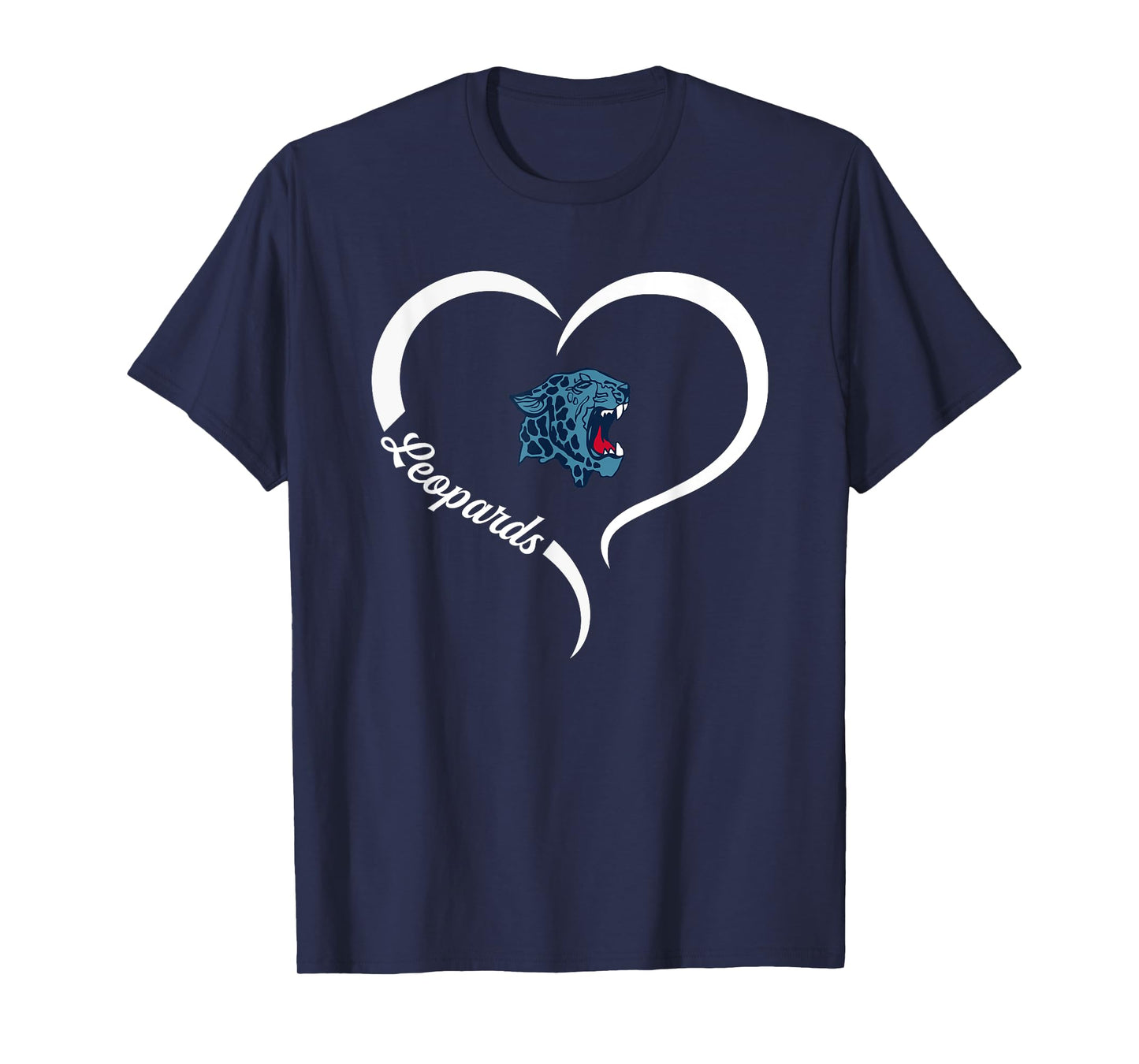 Louisville Leopards Logo Half Heart Slogan HS T-Shirt