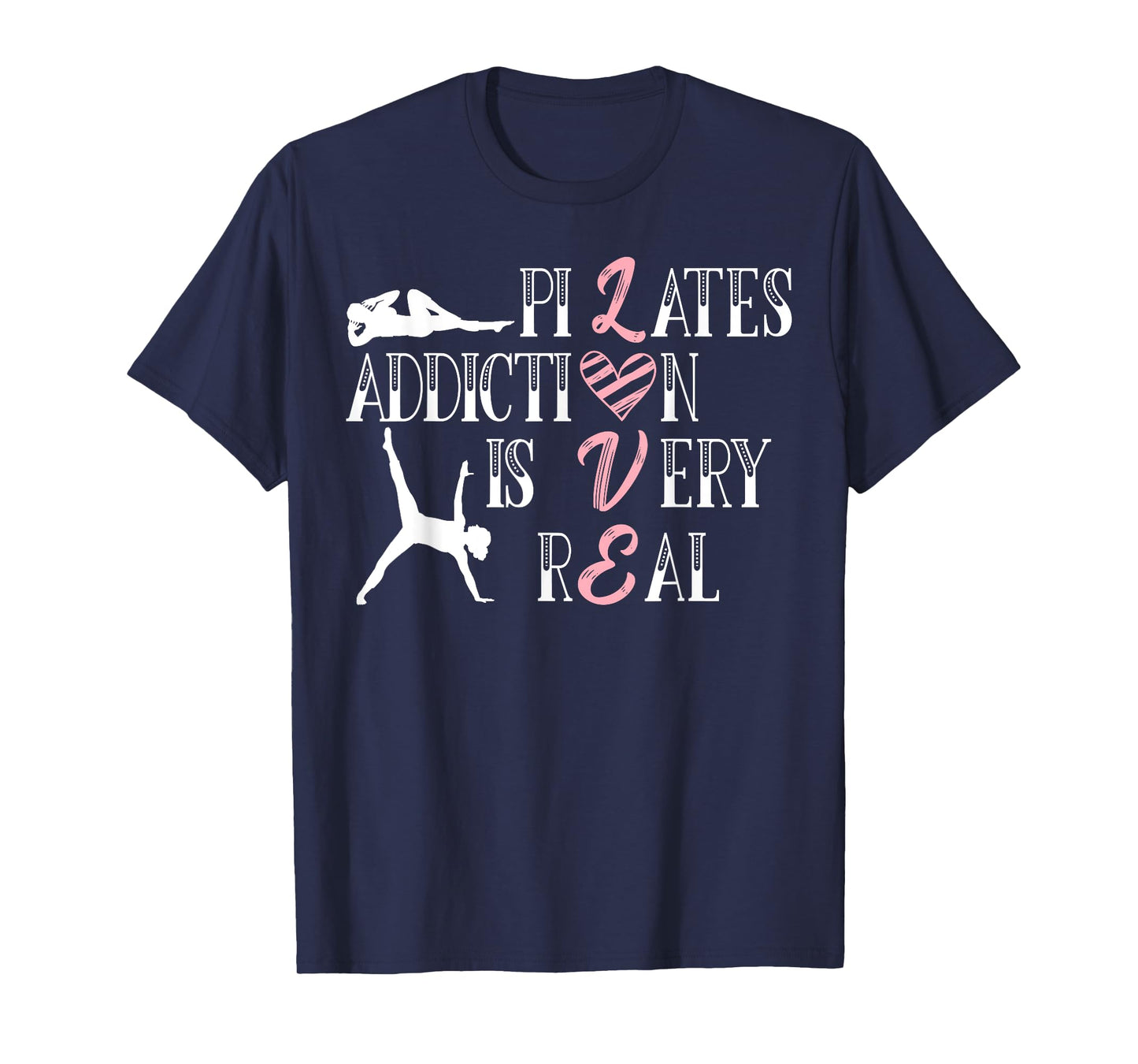 Pilates SteMi Apparel Unisex-Adults Black Cotton Polyester Short Sleeve T-Shirt Small Classic Fit Crew Neck Modern Lace Pilates T-Shirt