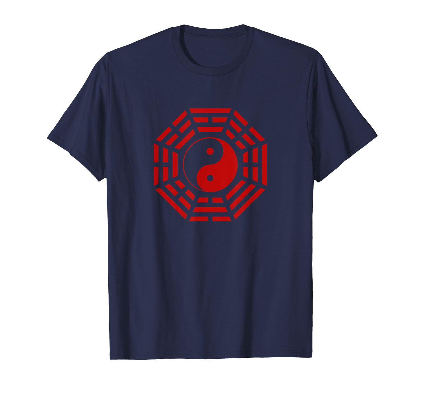 Bagua Mirror Feng Shui Yin / Yang Symbol for Tai Chi Lovers T-Shirt