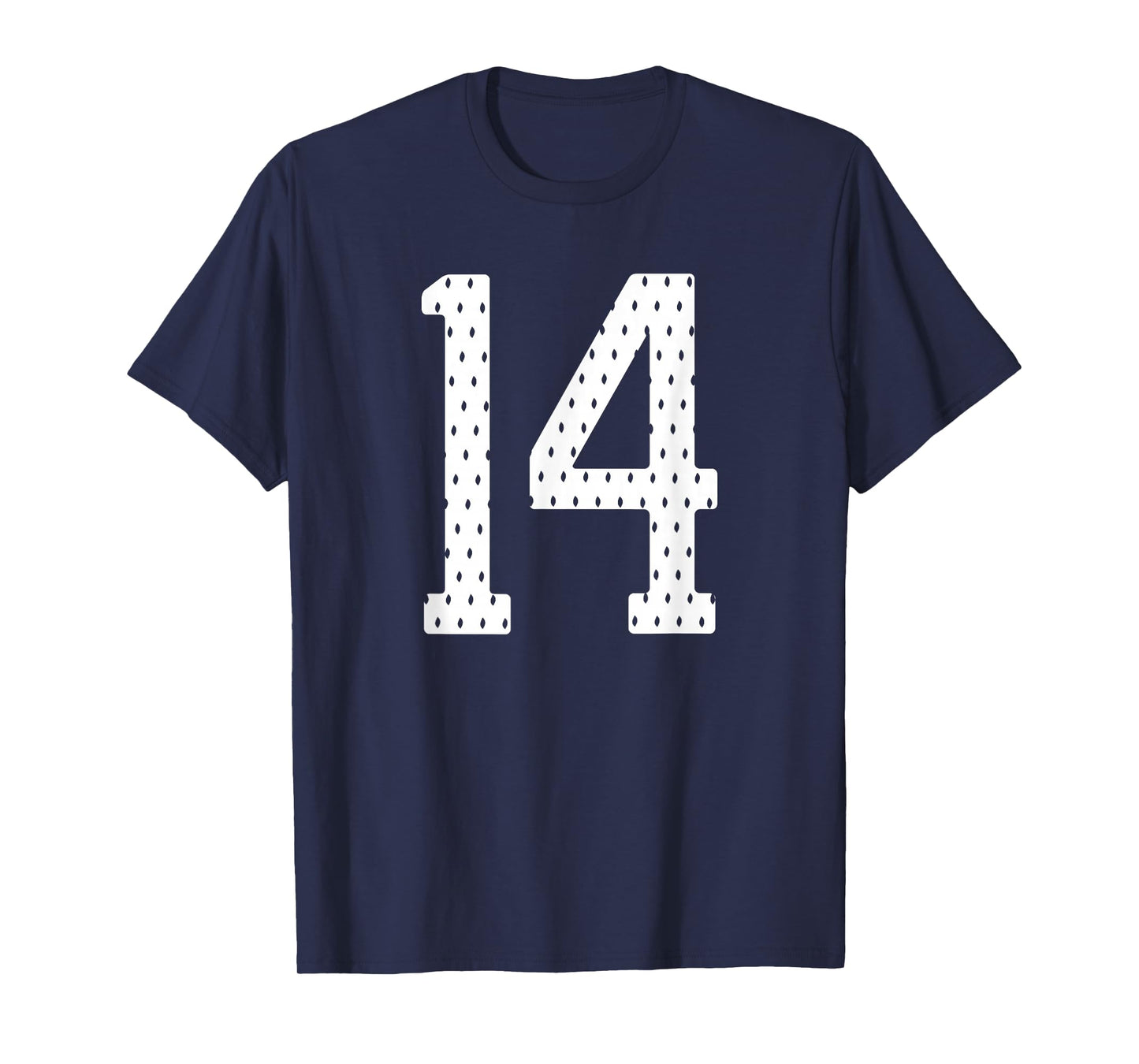 Number 14 Sports Team 14th Jersey Varsity Birthday Football T-Shirt
