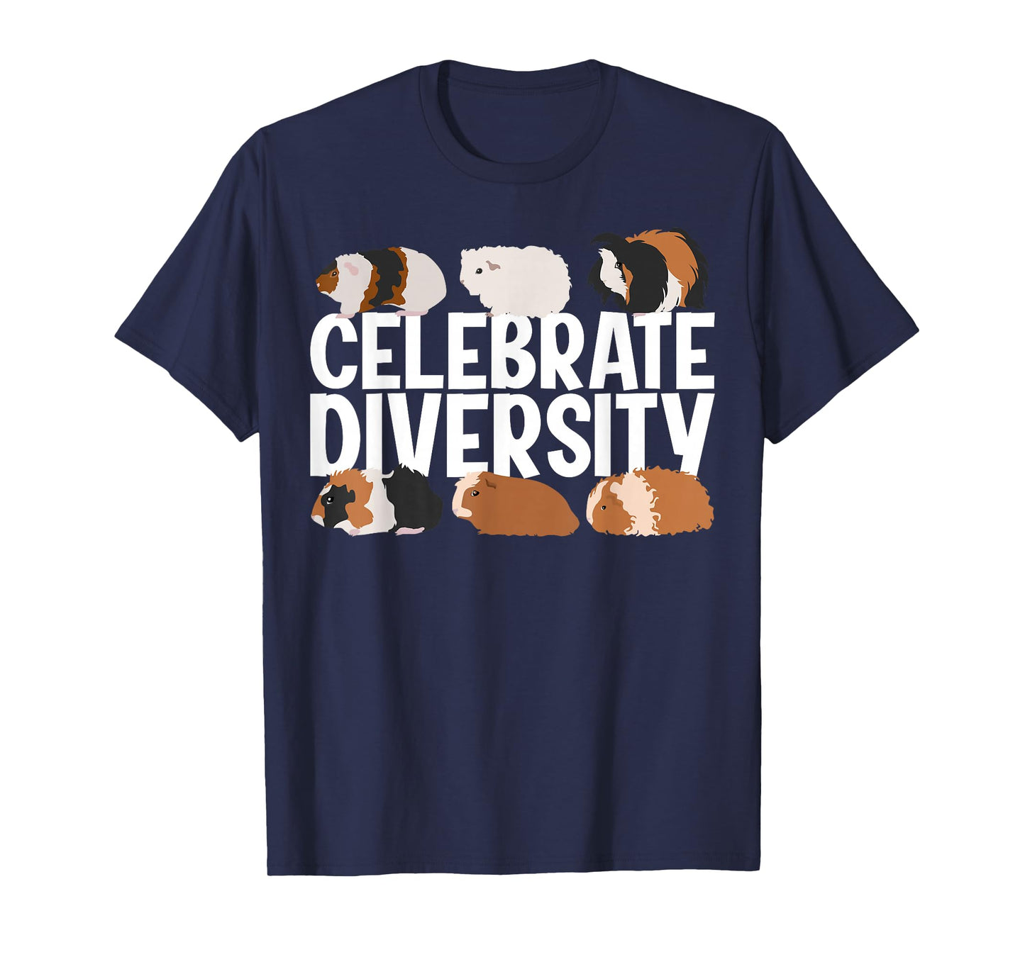 Cute Guinea Pig Art for Men Women Adult Guinea Pig Lover T-Shirt