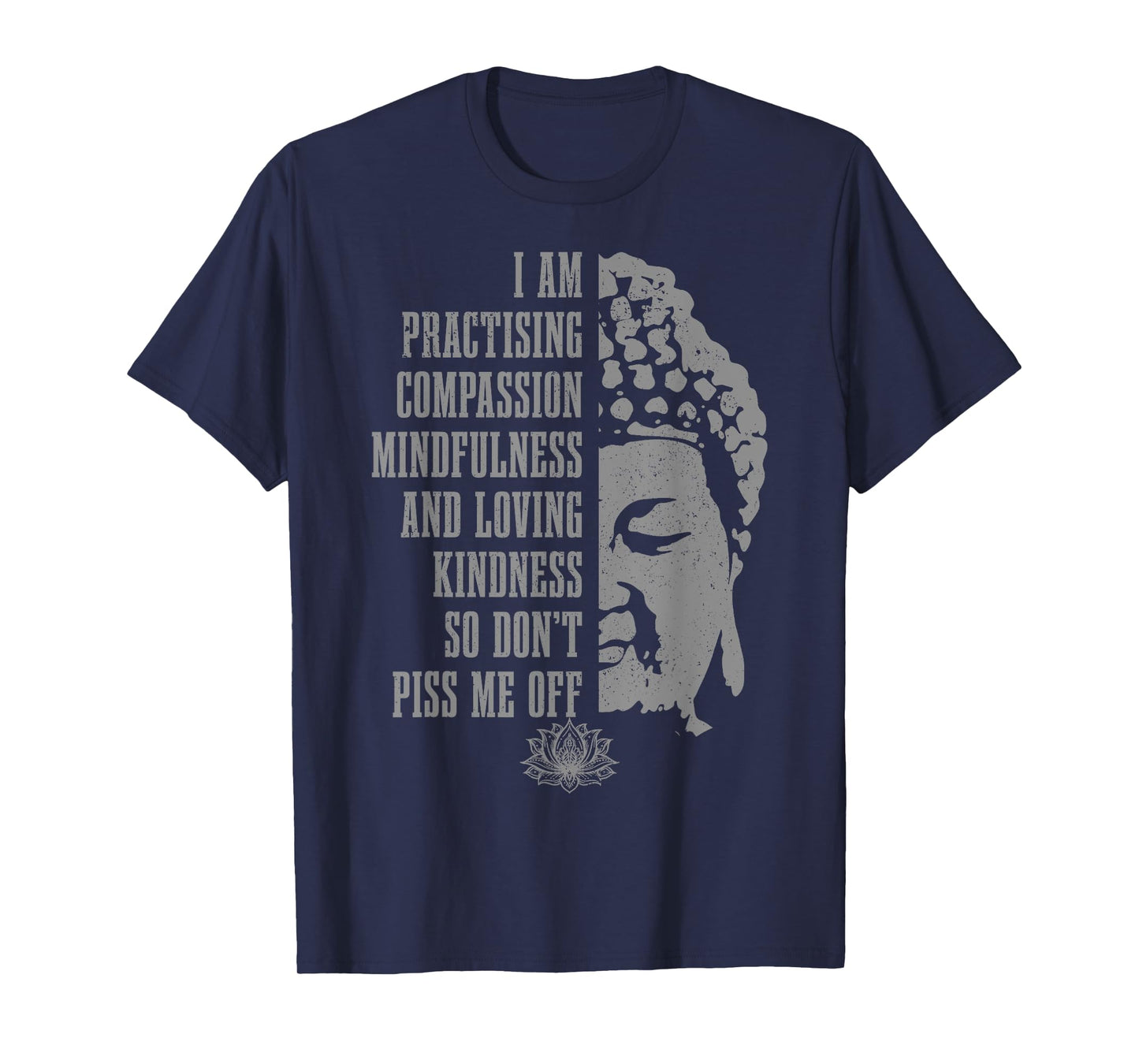 Buddhism Yoga Buddha Meditation Funny Vintage Yogi T-Shirt