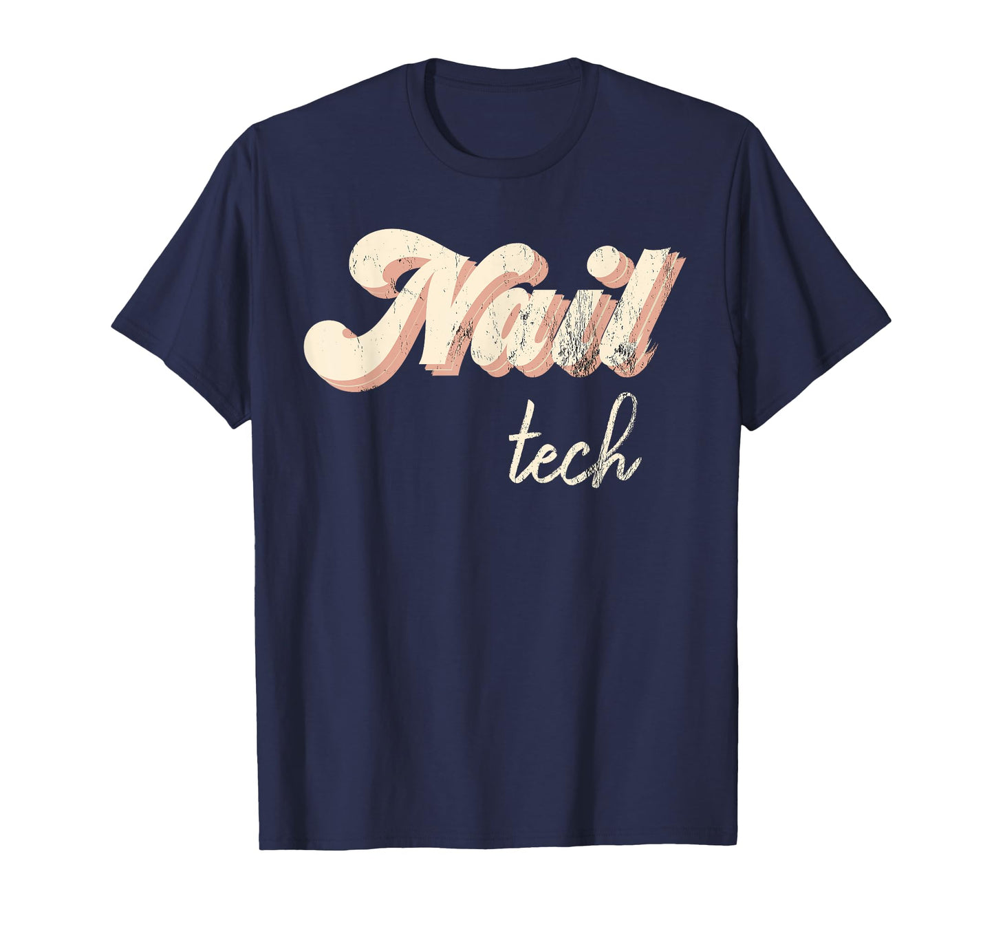 Vintage Nail Technician Tee Retro Nail Hustler Nail Tech T-Shirt