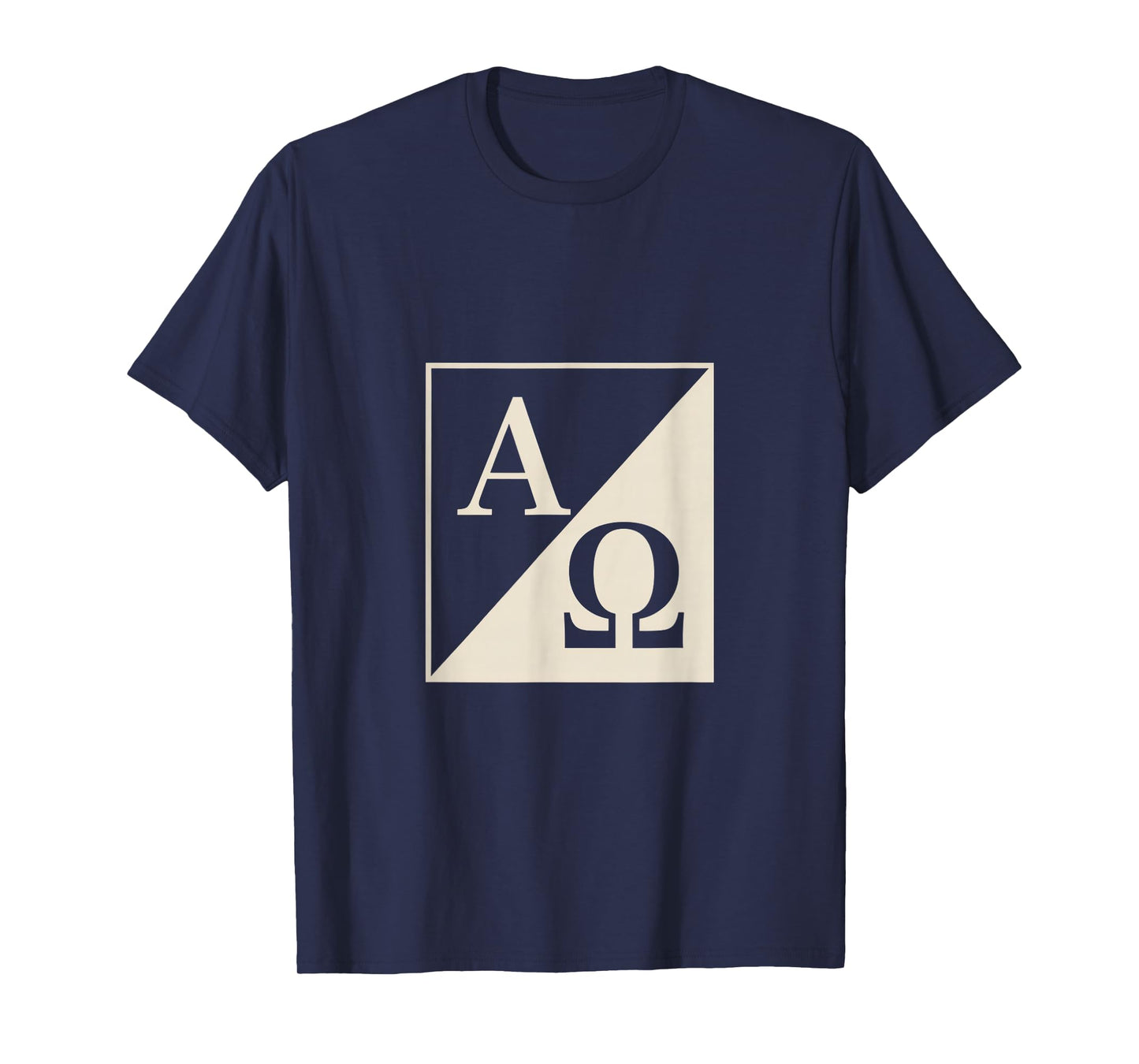 Alpha Omega Christian Symbol A and Omega Faith Emblem T-Shirt
