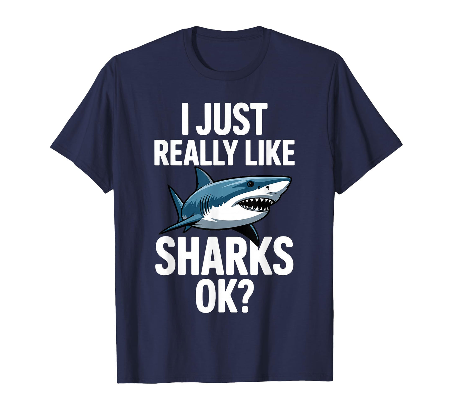 Cool Shark Art for Men Women Great White Hammerhead Shark T-Shirt