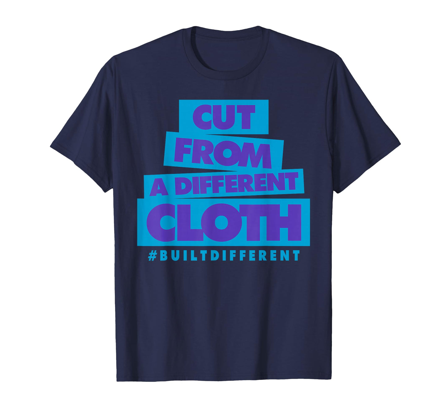 Cut from A Different Cloth Tee Color Aqua Matching Outfit T-Shirt