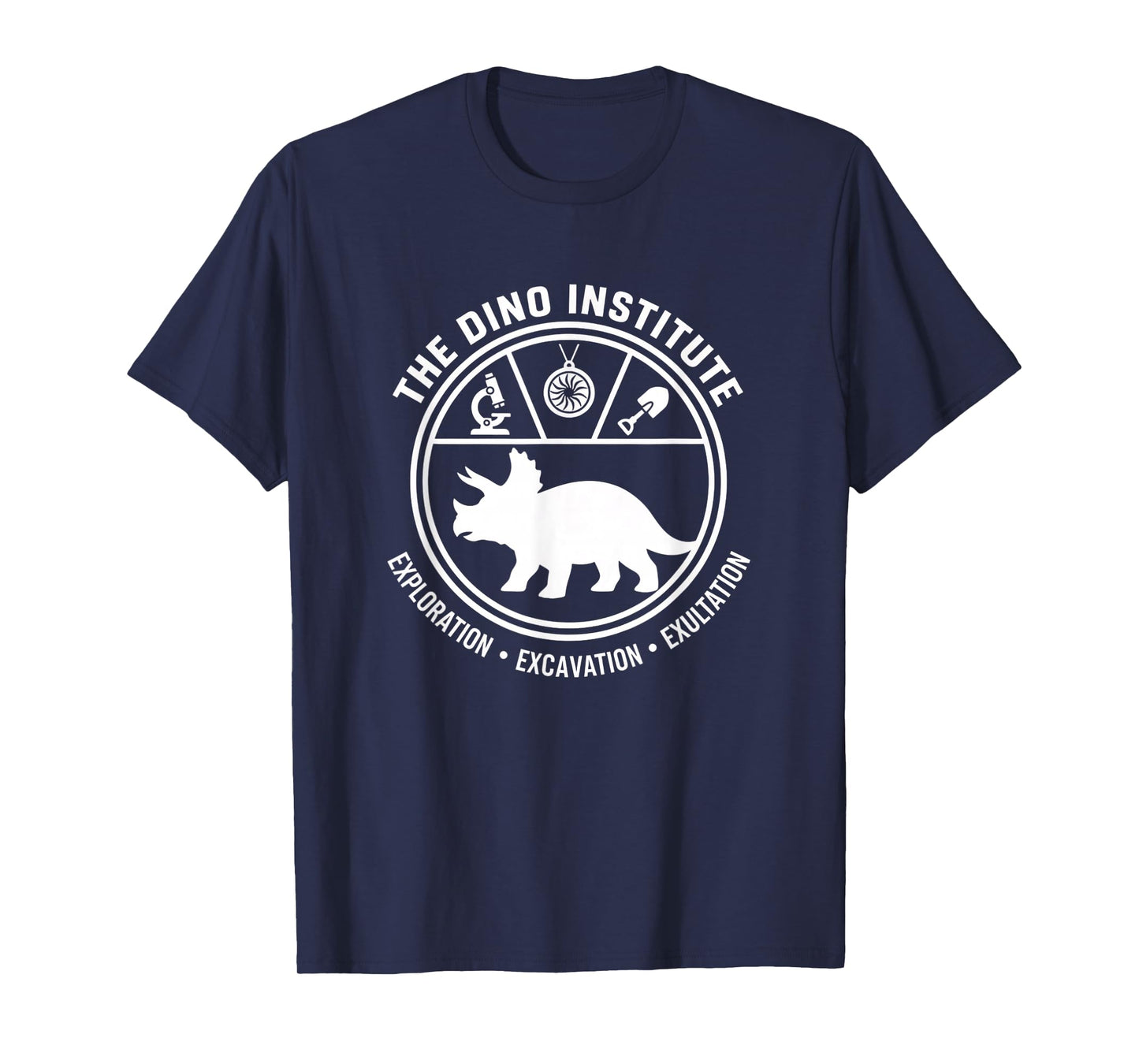 Mythical & Prehistoric Dino Institute Triceratops Paleology T-Shirt