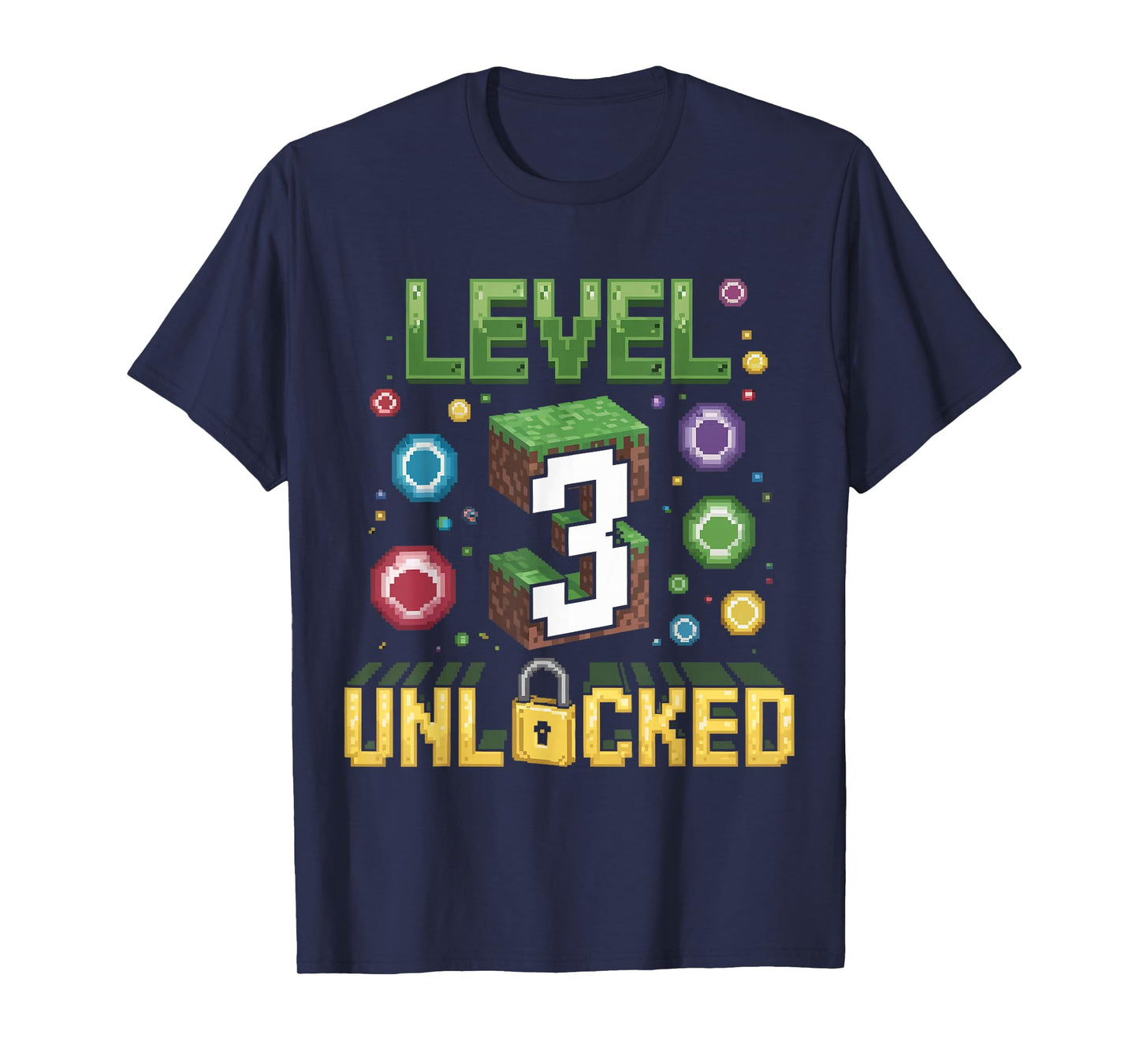 Birthday Children's Shirt Level 3 Unlocked 3 T-Shirt