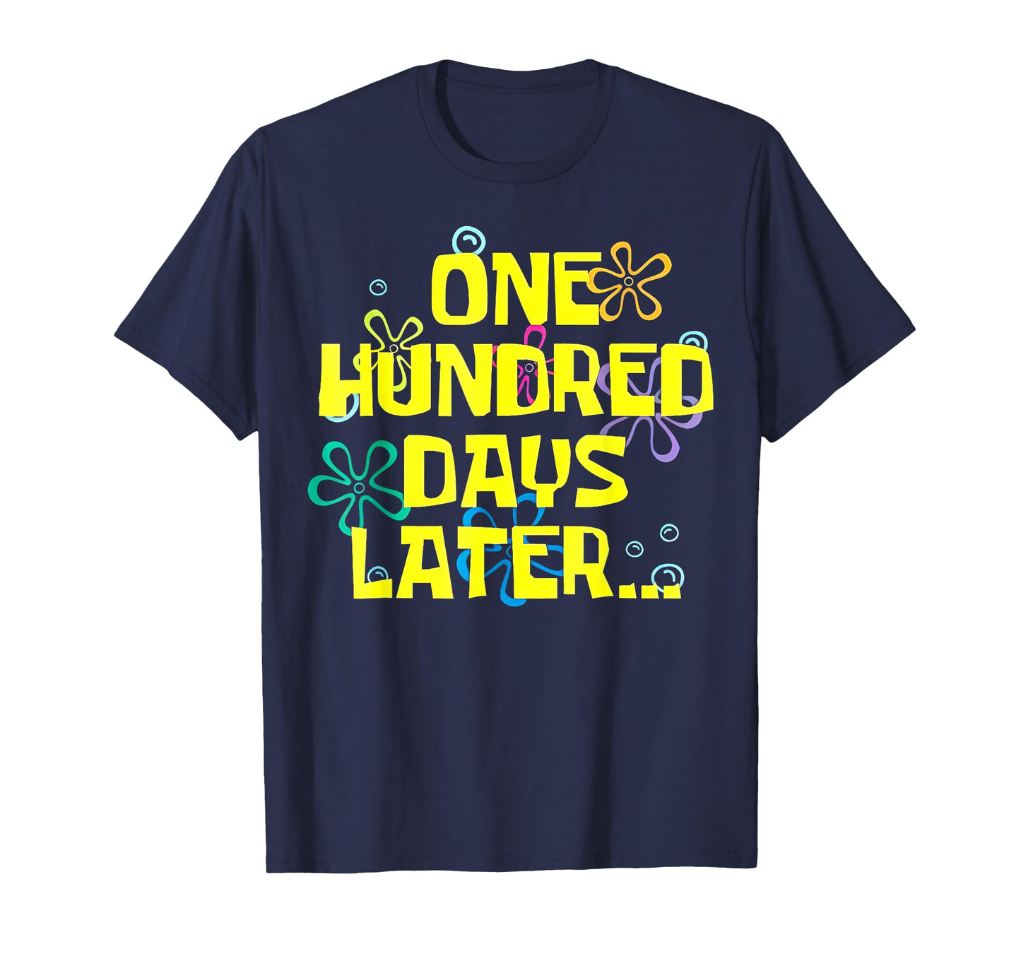 Teacher Kids Retro 100 Days Later 100th Day of School T-Shirt