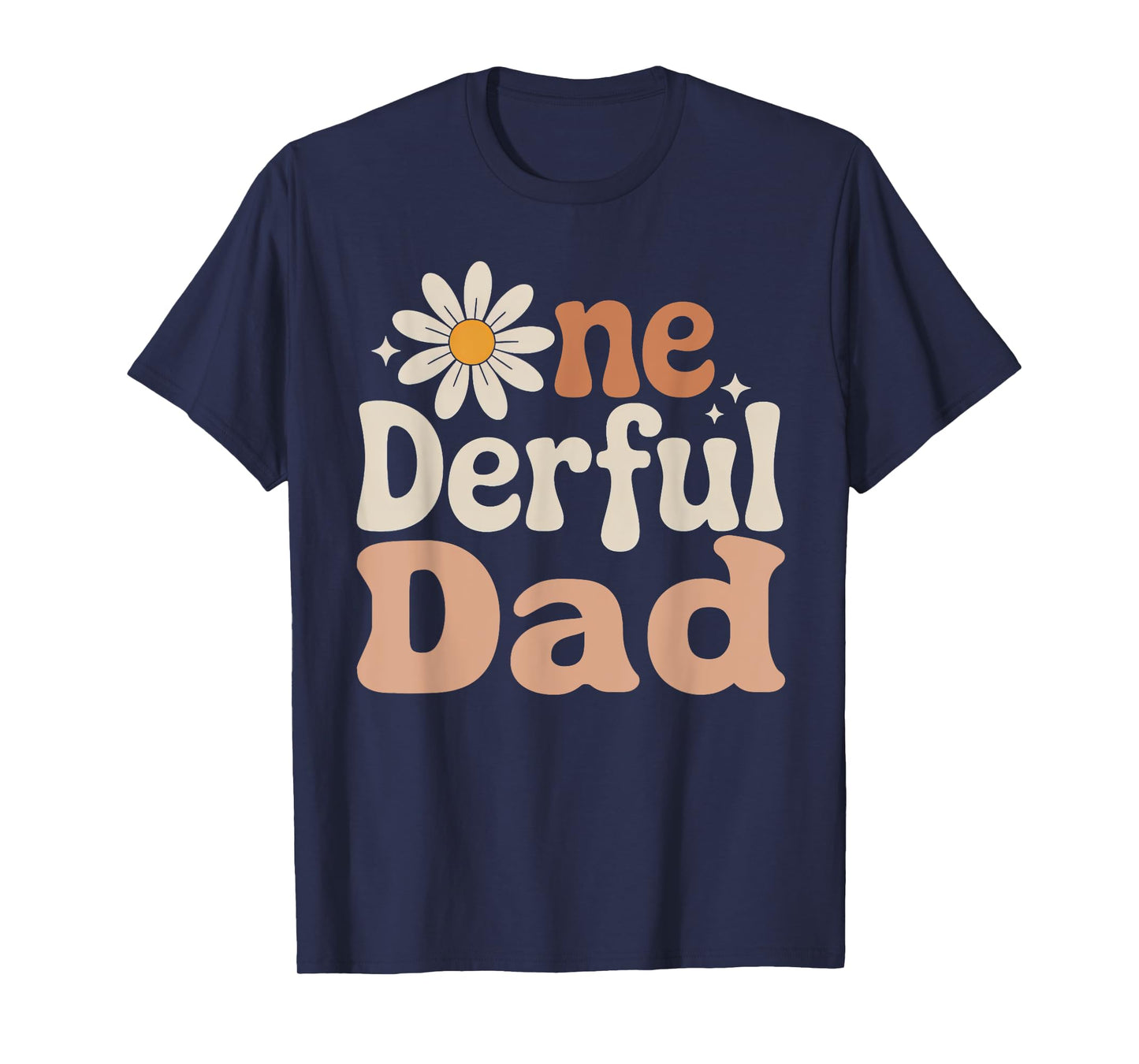 One derful Dad Wild One Daisy First Birthday Family Party T-Shirt