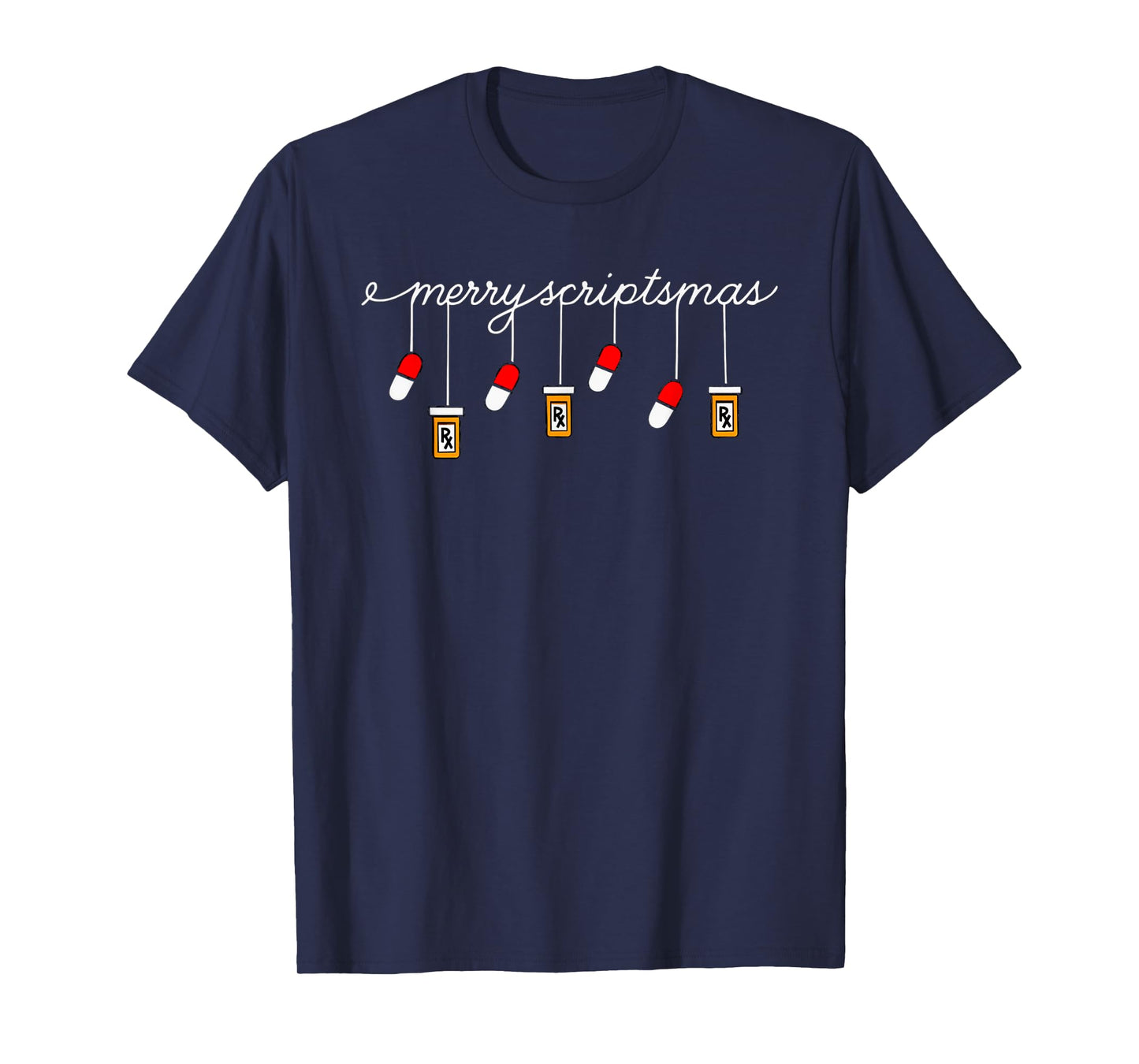 Funny Christmas Pharmacy Phrase Merry Scriptsmas Conference T-Shirt