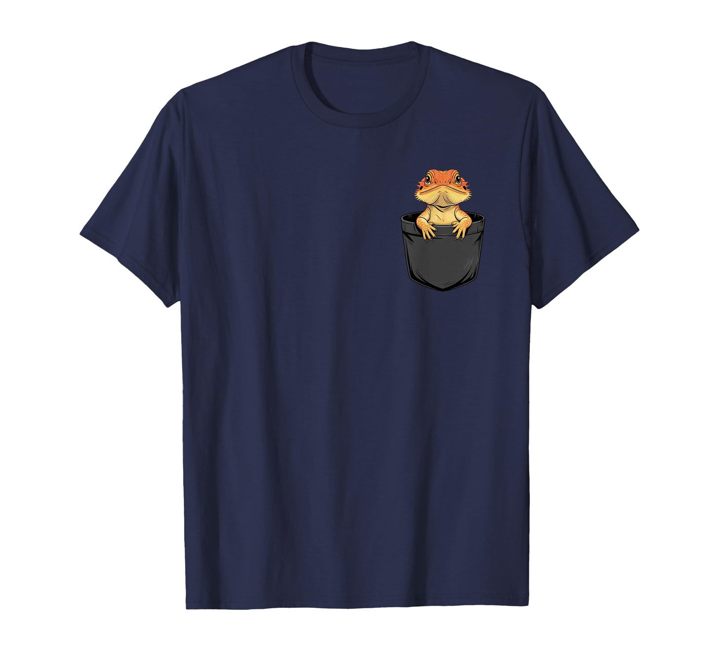 Bearded Dragon in Pocket Cute Reptile Lizard Owner Pet Lover T-Shirt