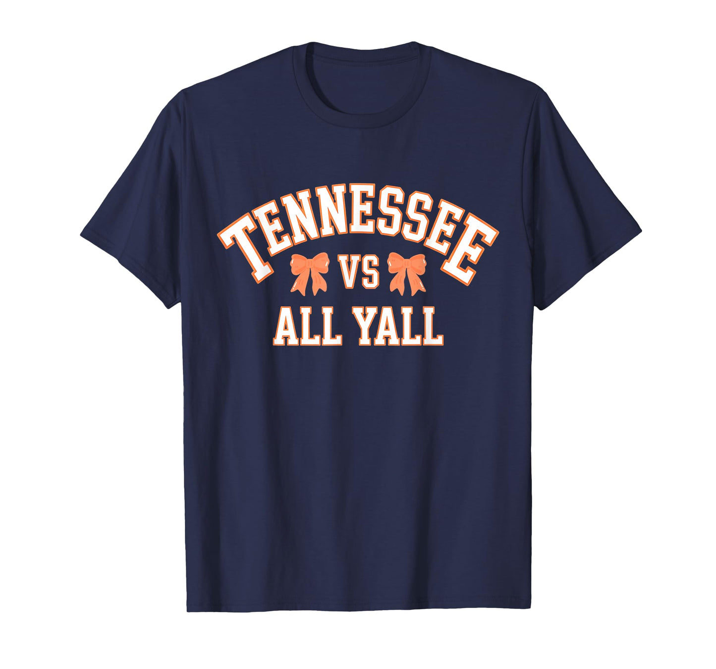 Funny Tennessee -vs- All Yall, Knoxville TN Orange Coquette T-Shirt