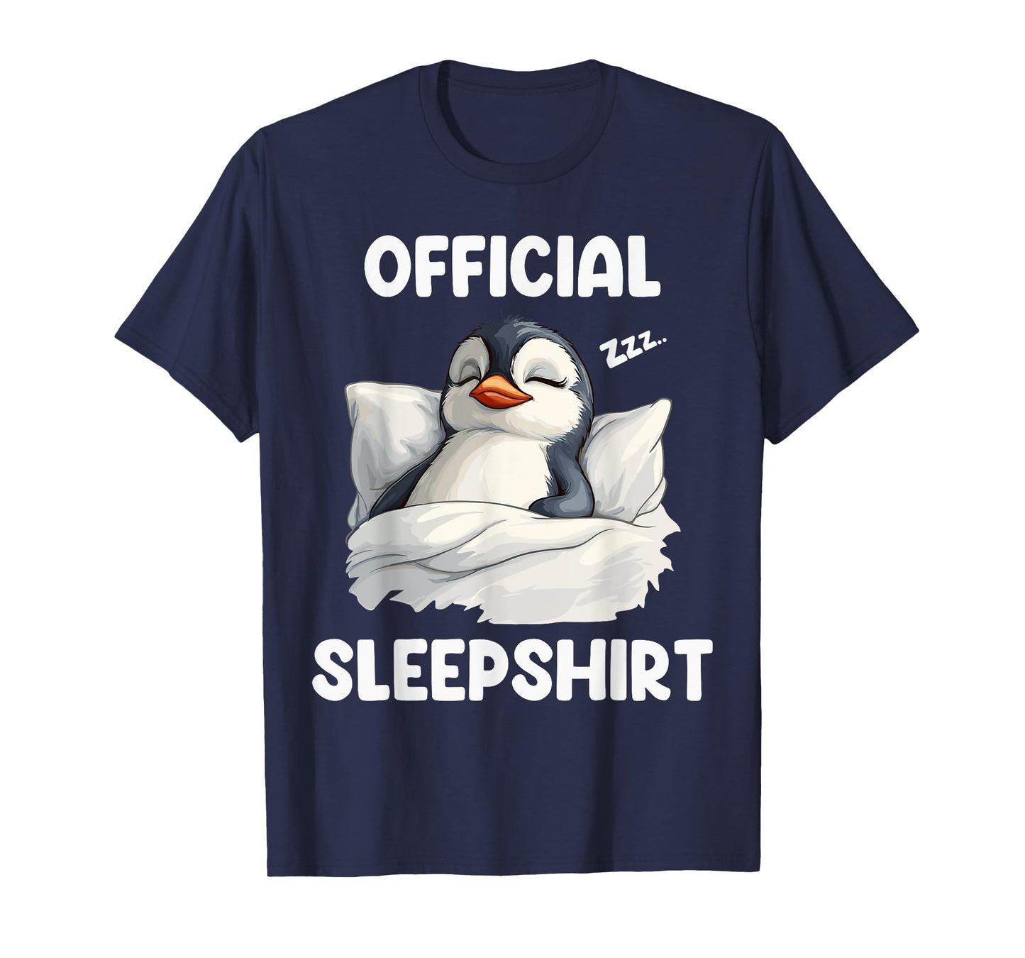 Official Sleepshirt Sleeping Penguin Animal Lovers Pajama T-Shirt