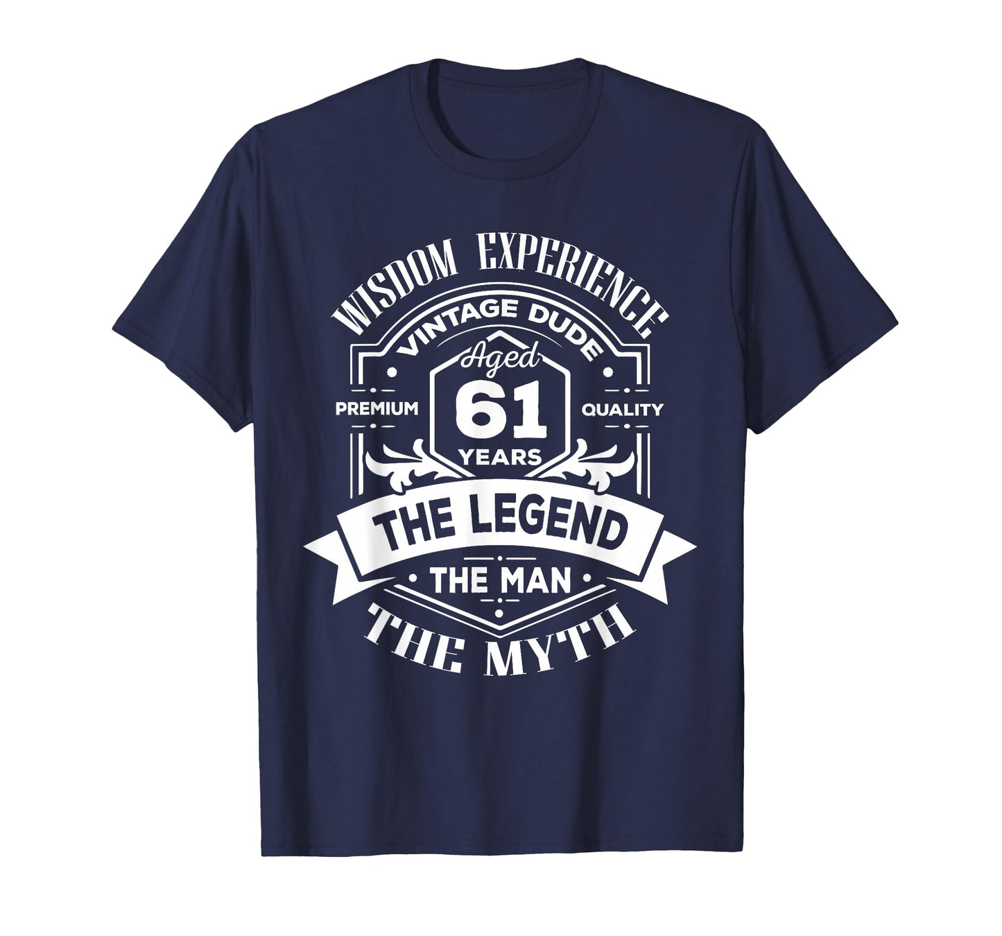 Vintage The Man Myth Legend 61 Birthday Tee for 61 Years Old T-Shirt