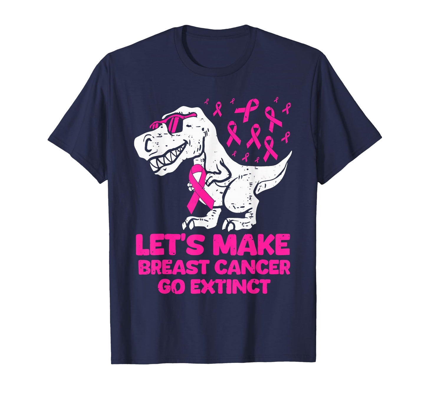 Lets Make Breast Cancer Extinct T-rex Dino Suppoter Toddler T-Shirt