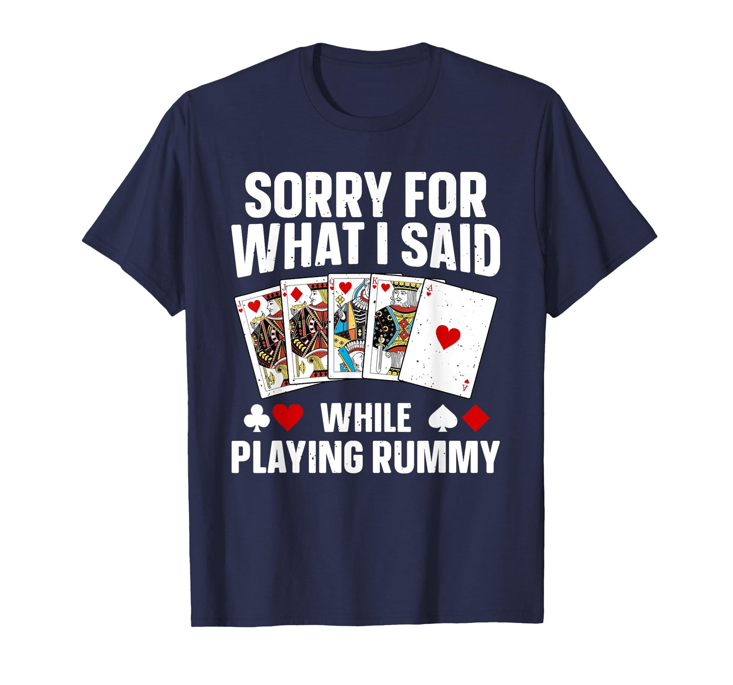 Cool Rummy Design For Men Women Card Game Gin Rummy Lovers T-Shirt