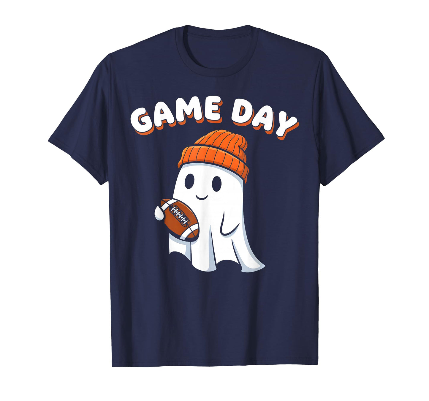 Football Game Day Ghost Halloween T-Shirt