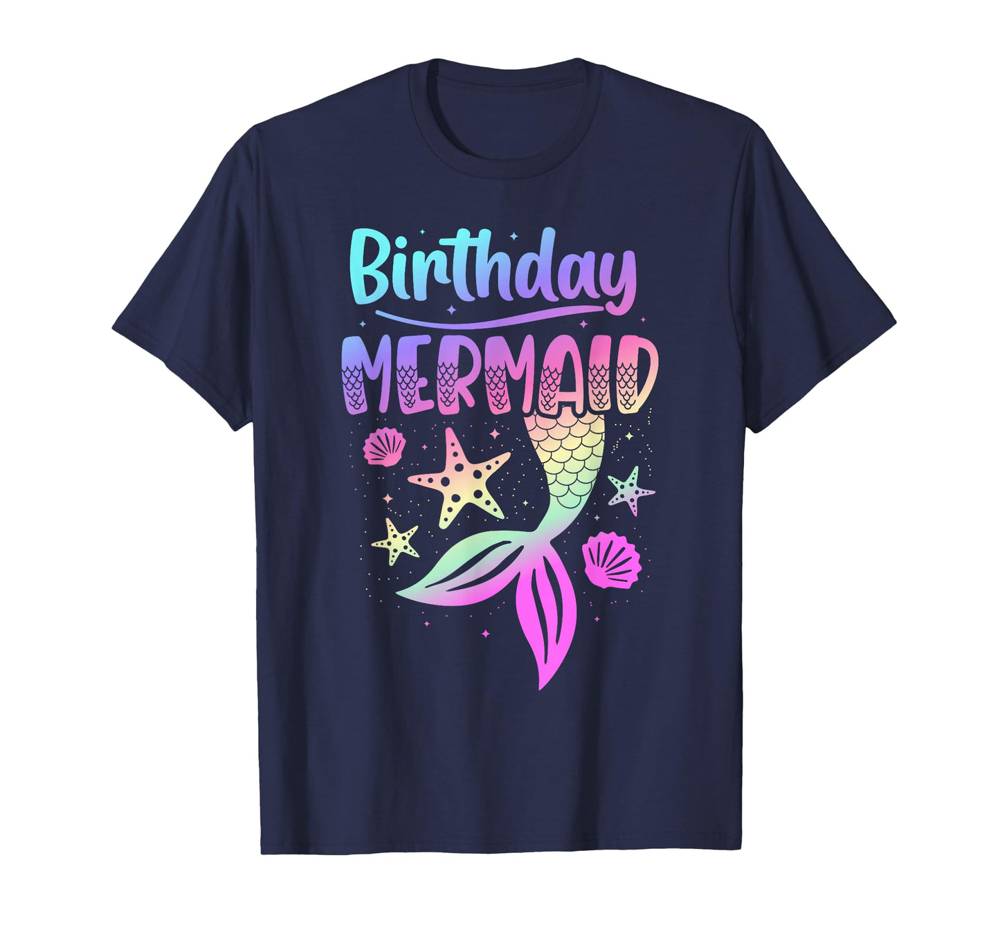 Birthday Mermaid Party Teen Girl Mermaid Women T-Shirt