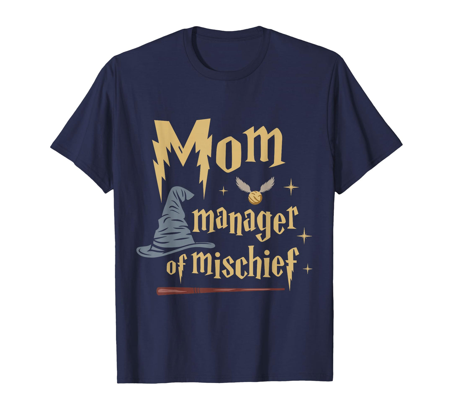 Funny Women Magical Mom Manager of Mischief Mother's Day T-Shirt