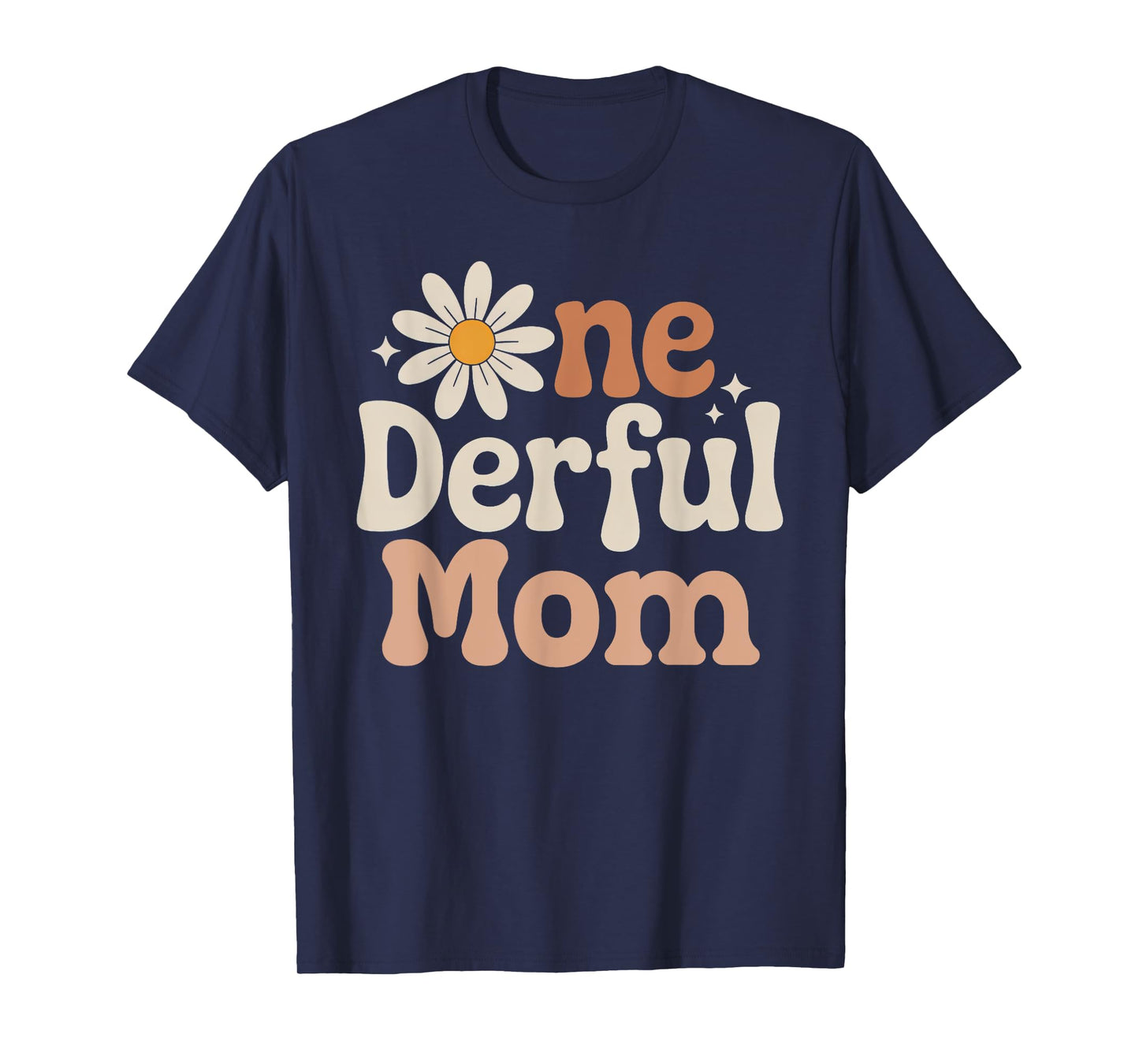 One derful Mom Wild One Daisy First Birthday Family Party T-Shirt