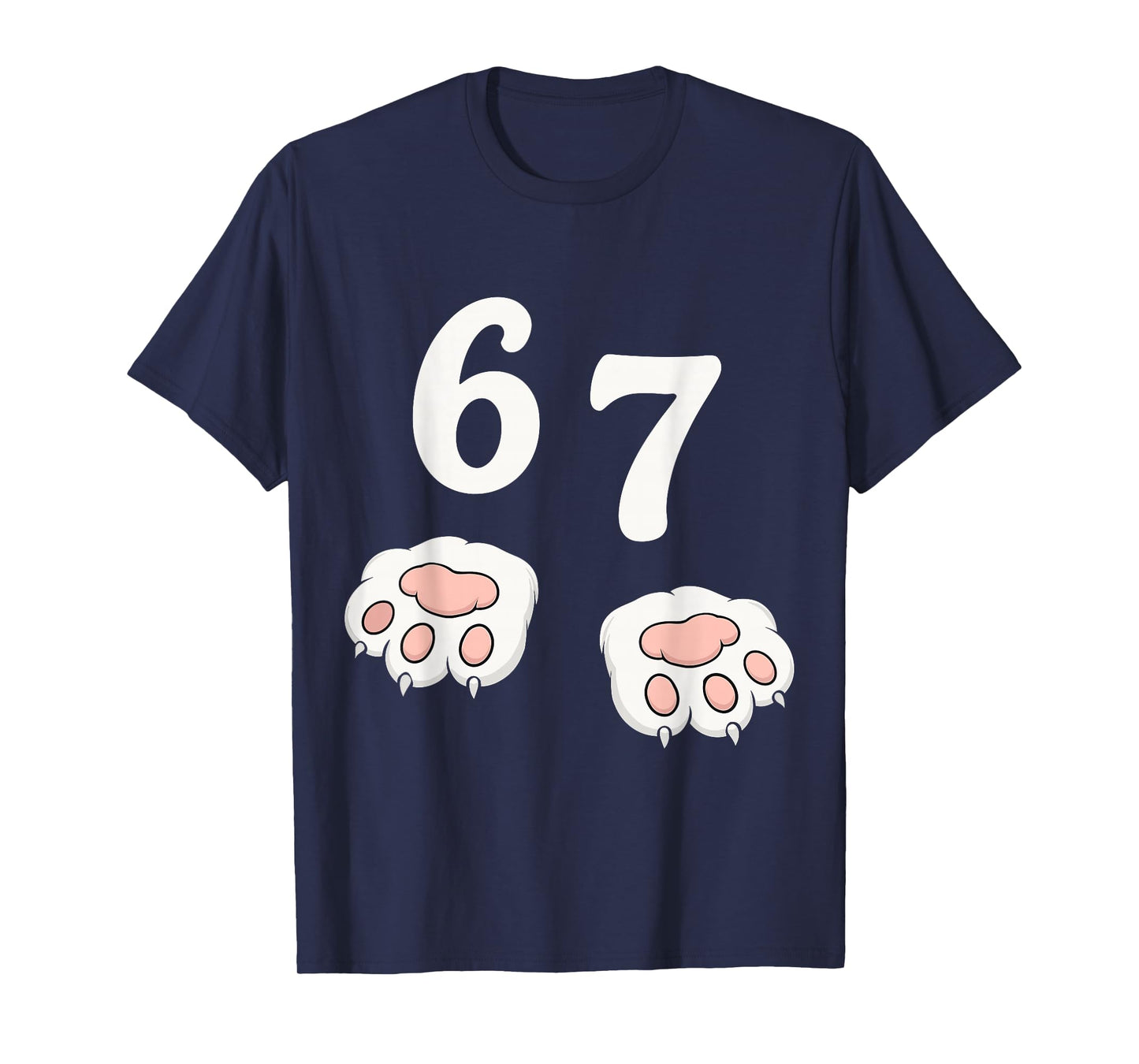 67 Meme Six Seven 6 7 Shirt Meme Funny Cat 67 T-Shirt