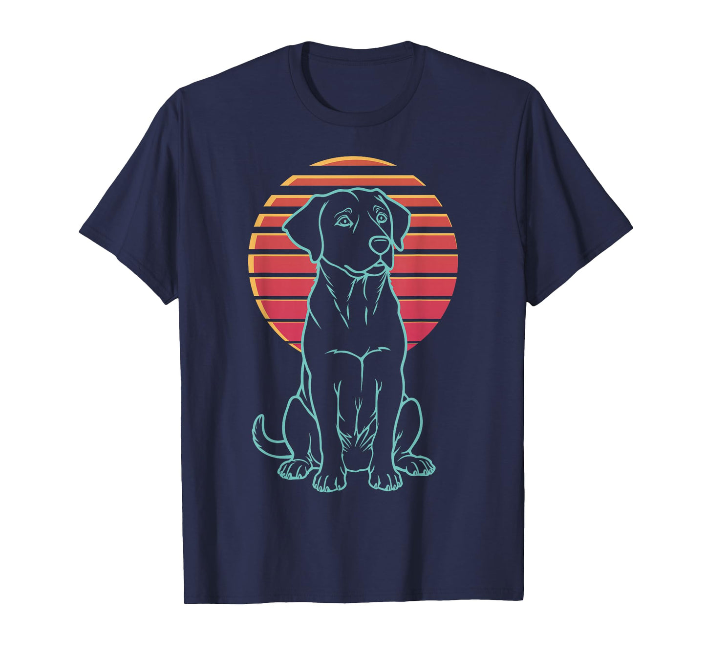 Labrador Retriever Lover Dog Owner Retro Synthwave 80s T-Shirt